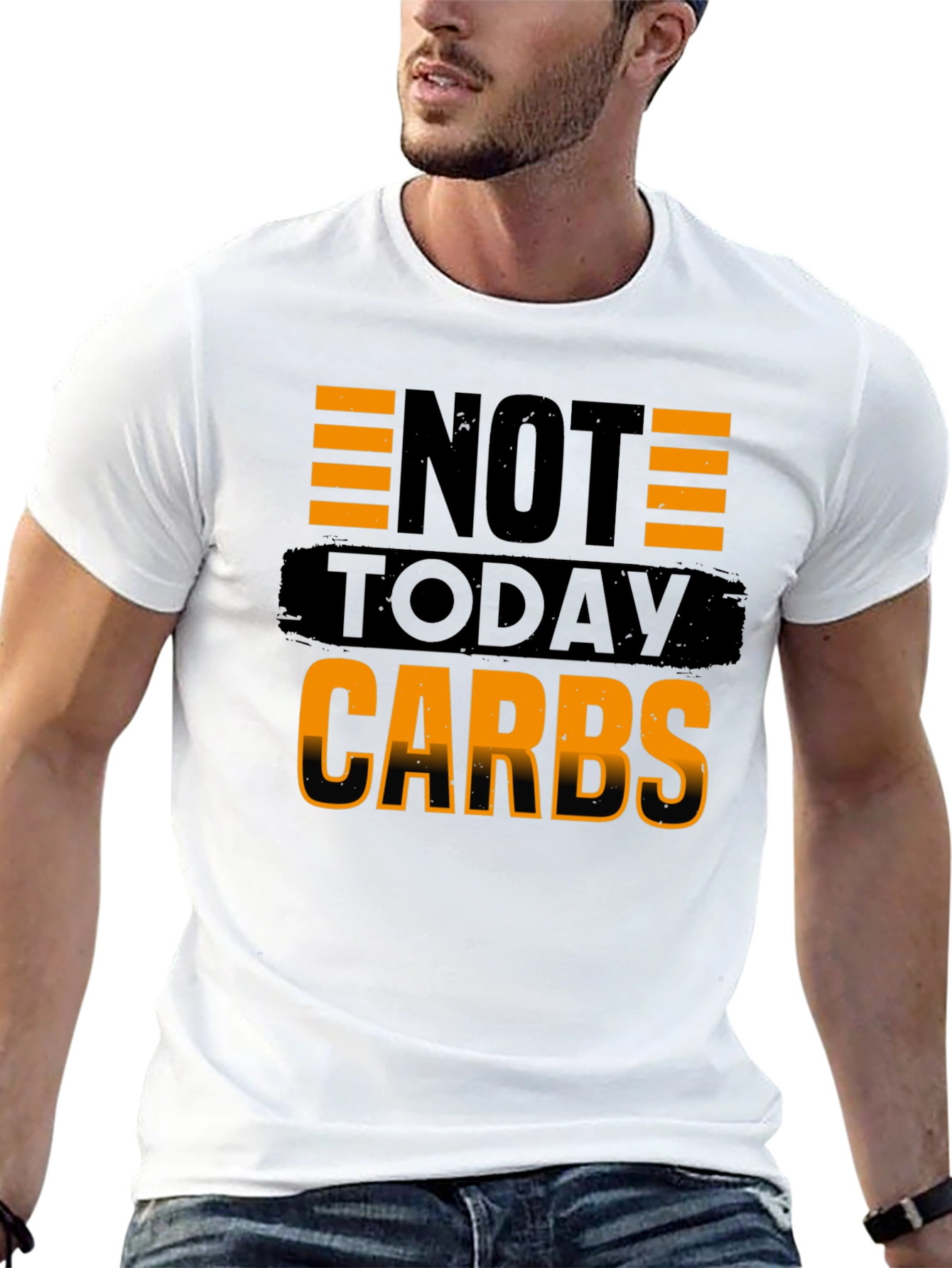 Not Today Carbs Mens Black T-Shirt