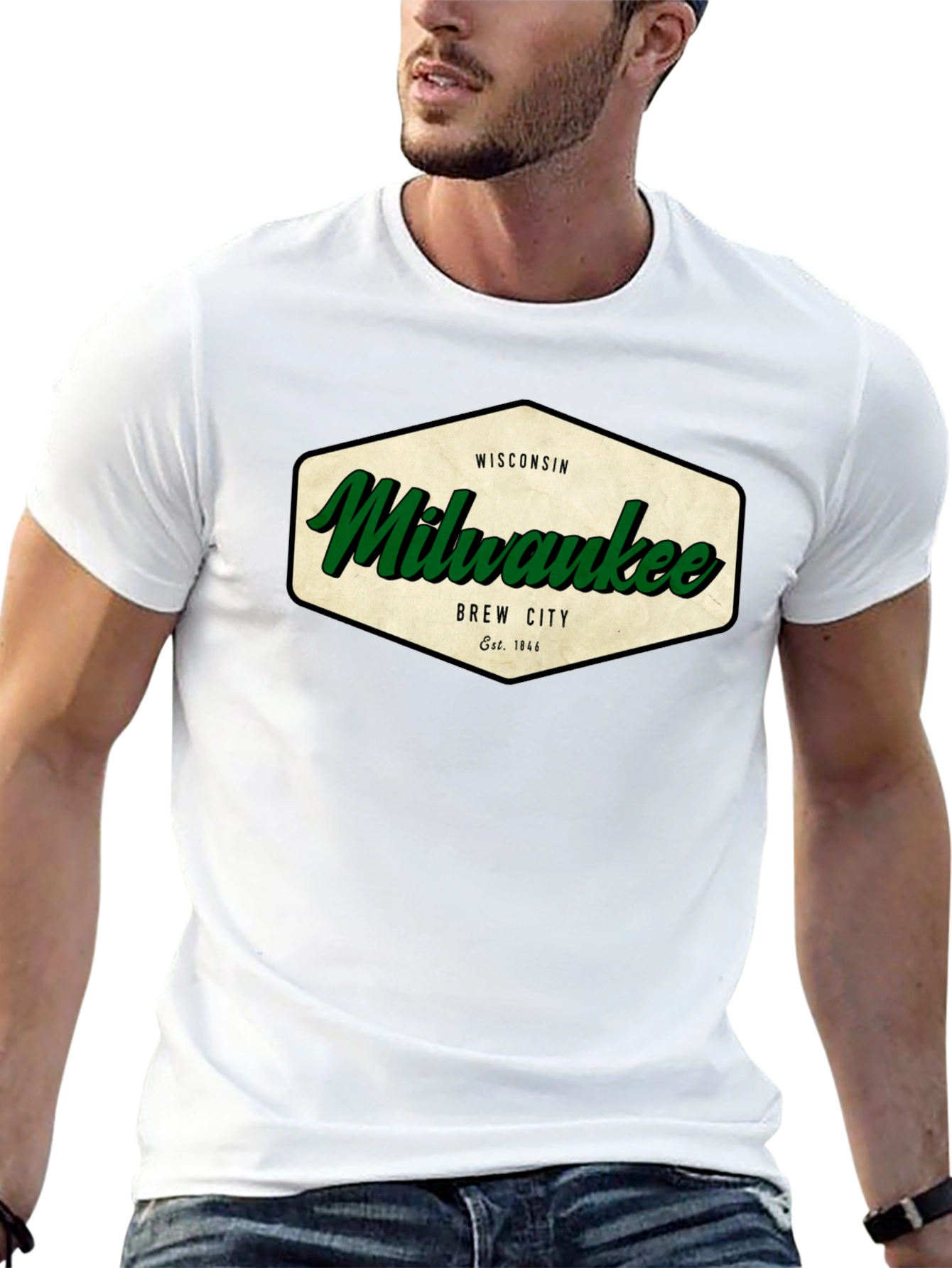 Milwaukee Wisconsin Brew City Graphic T-Shirt