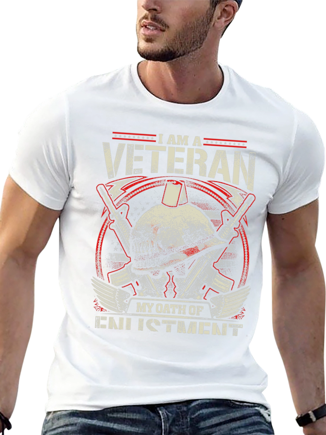 I am a Veteran T-Shirt - Military Oath Design