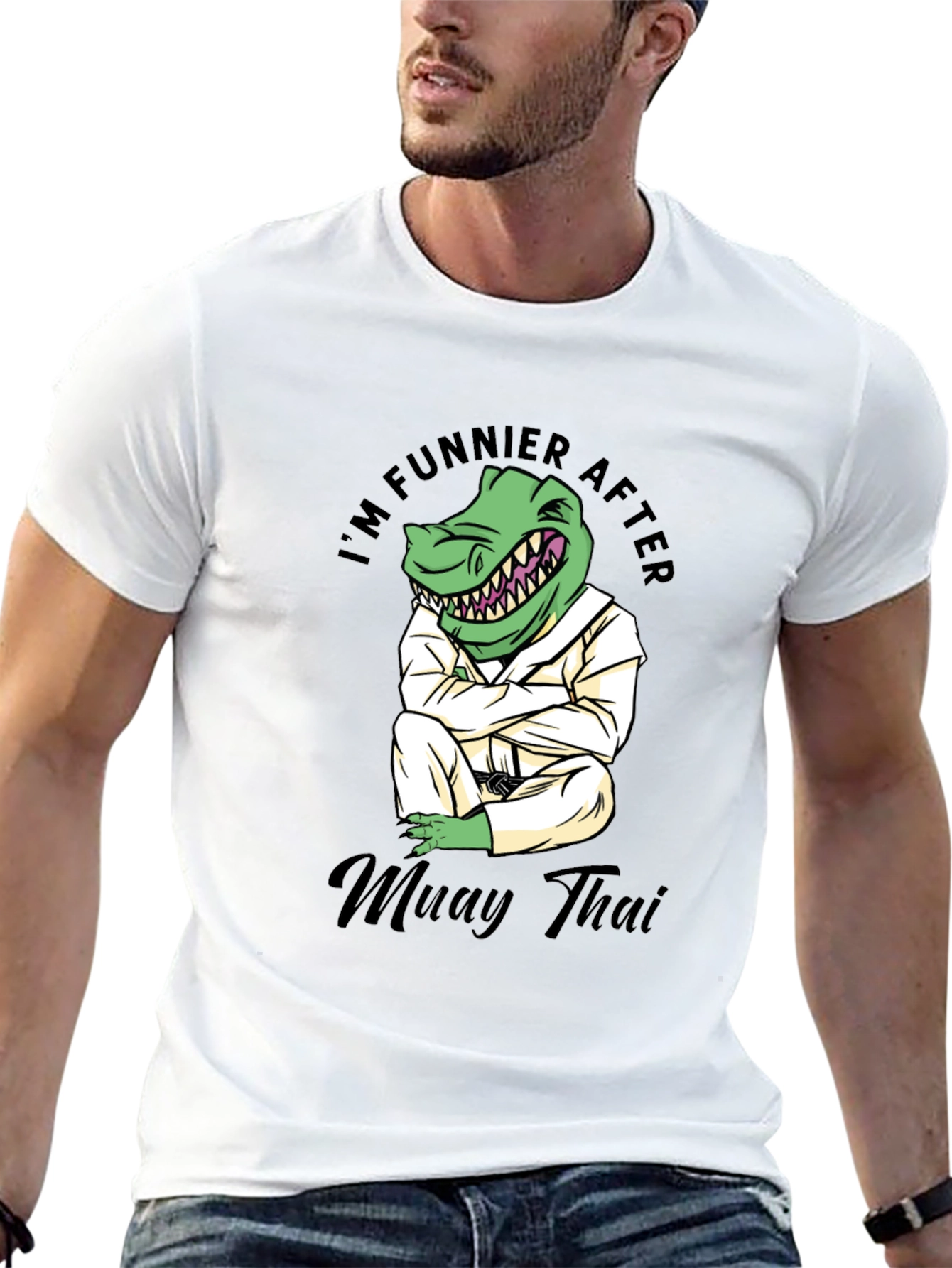 Funny Muay Thai Dinosaur T-Shirt