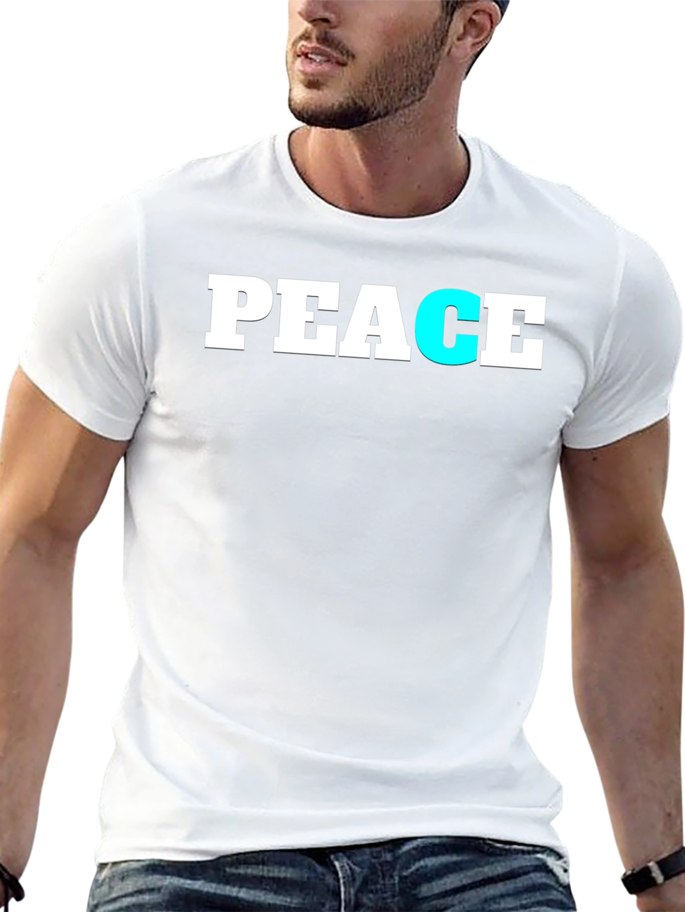 Peace Graphic Tee - Soft Cotton Blend