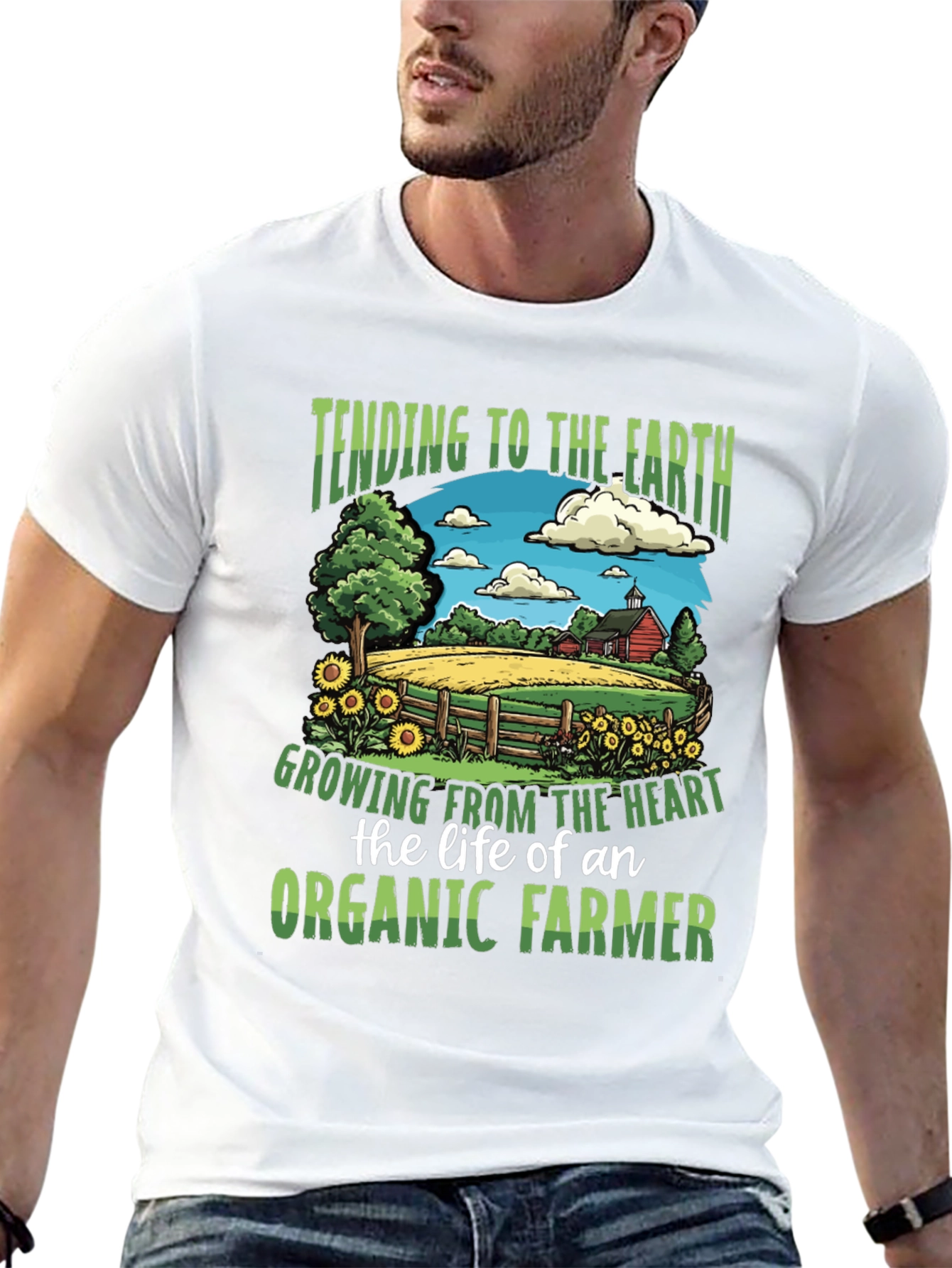 Organic Farmer T-Shirt - Tending to the Earth