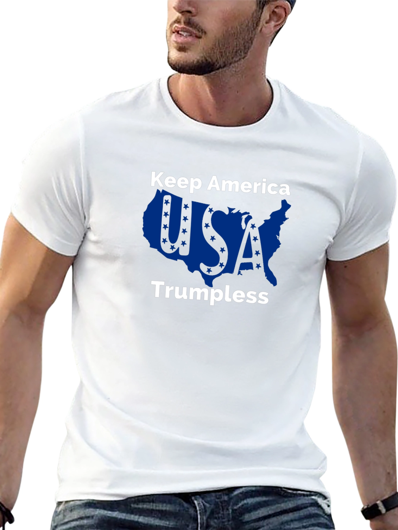 Keep America Trumpless Black Graphic Tee
