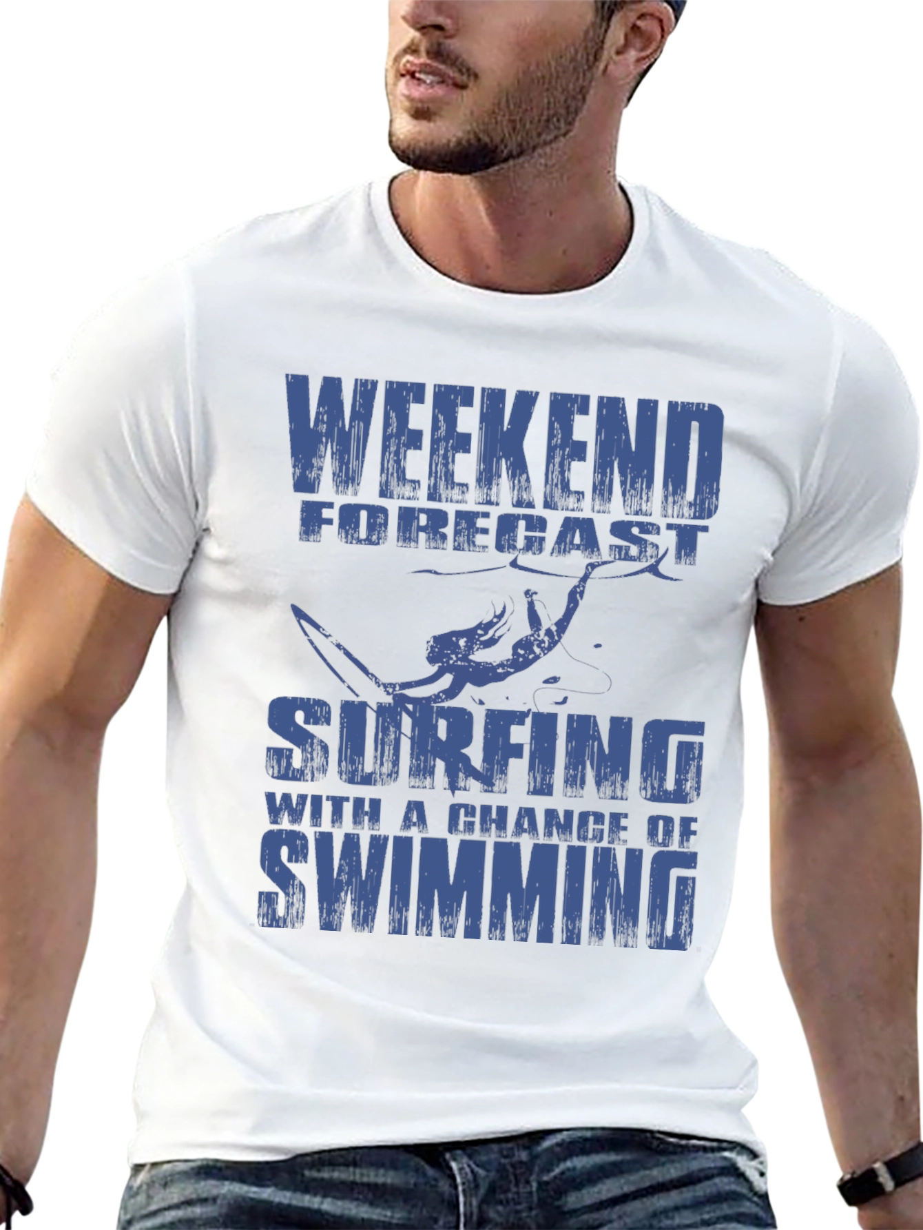 Surfing Weekend Forecast Mens Graphic T-Shirt