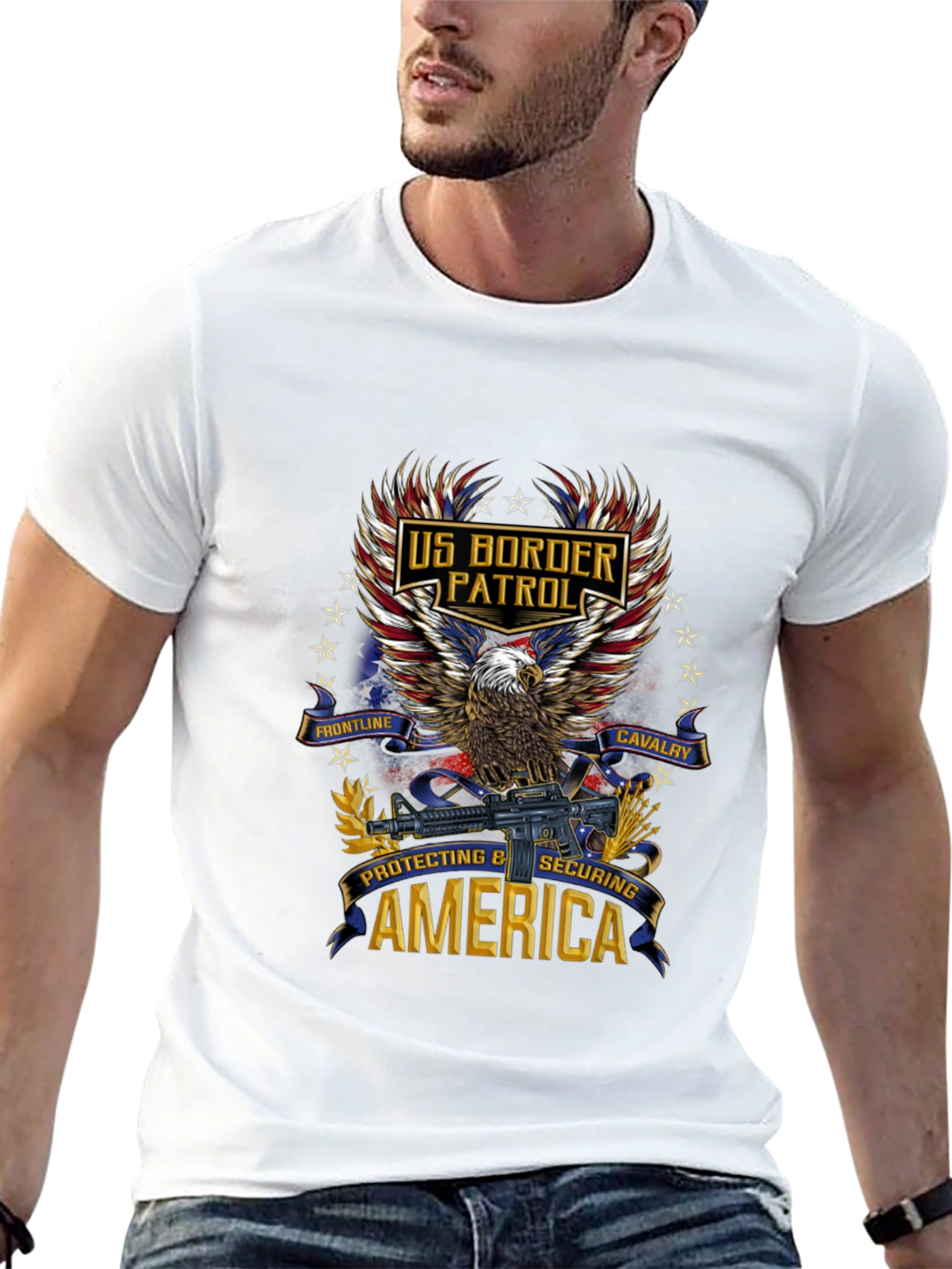 US Border Patrol Eagle Graphic T-Shirt