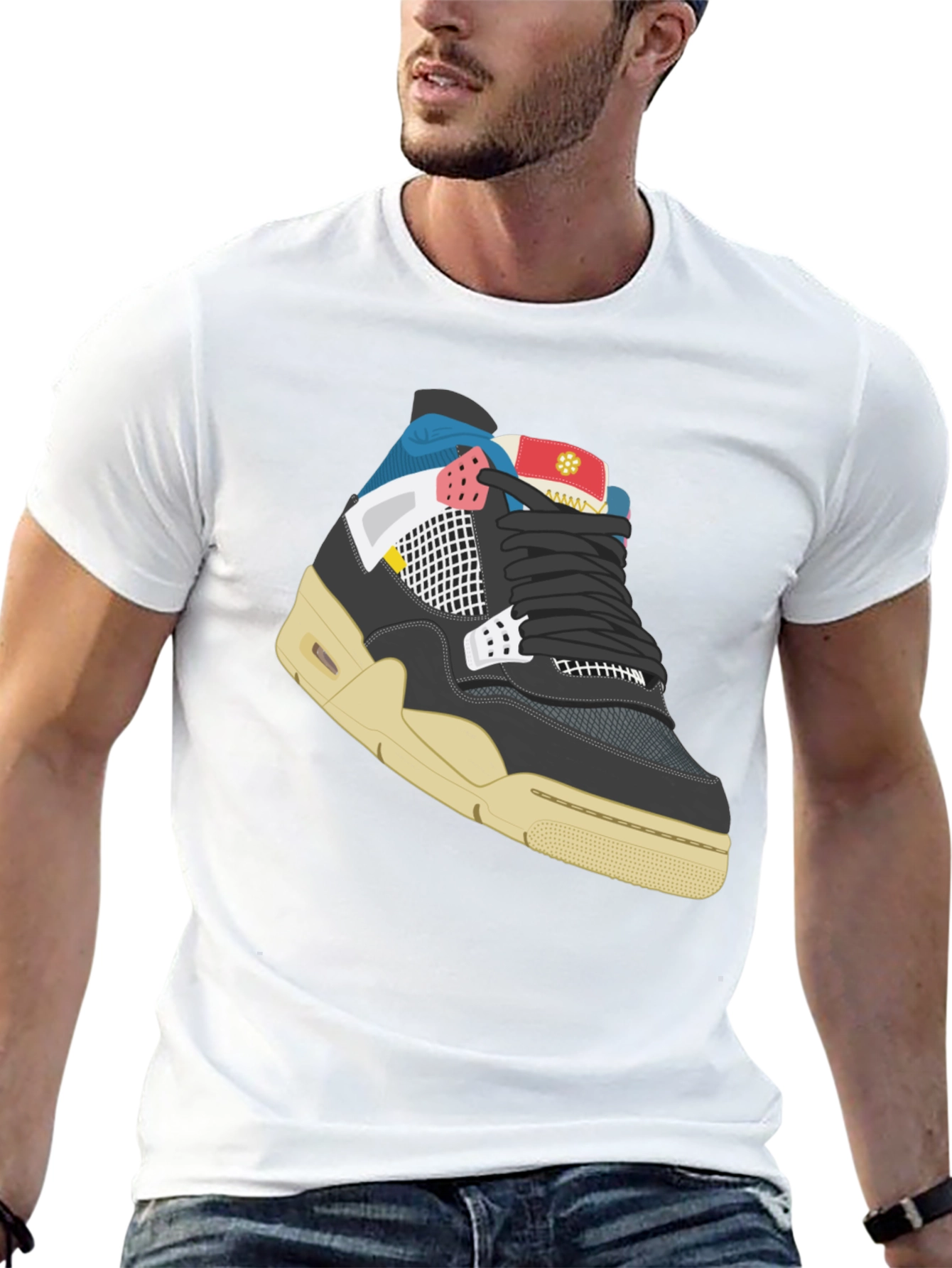 Sneaker Graphic T-Shirt - Trendy Streetwear Tee