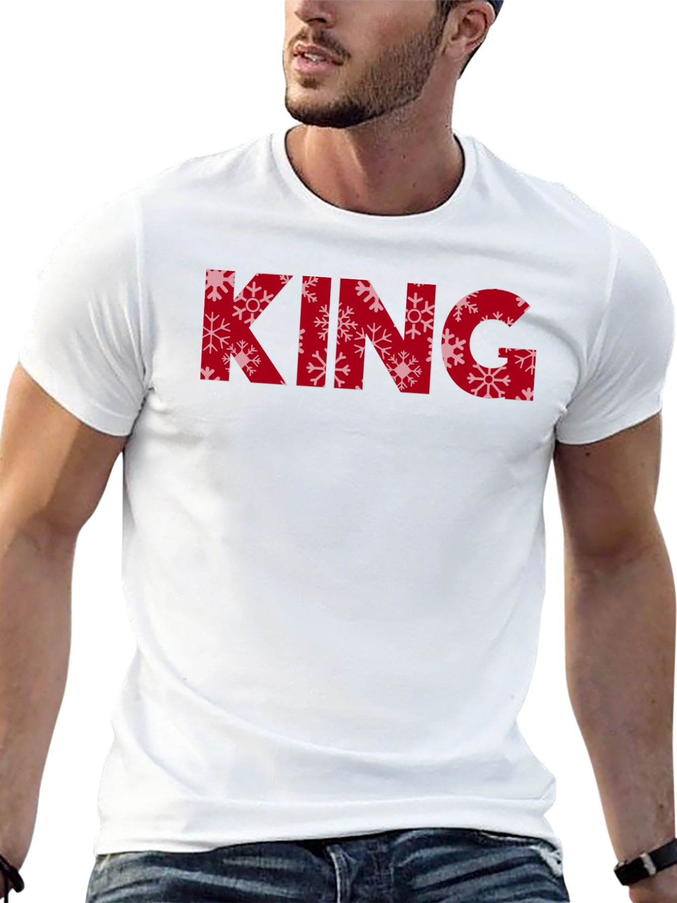 Snowflake King Black Tee