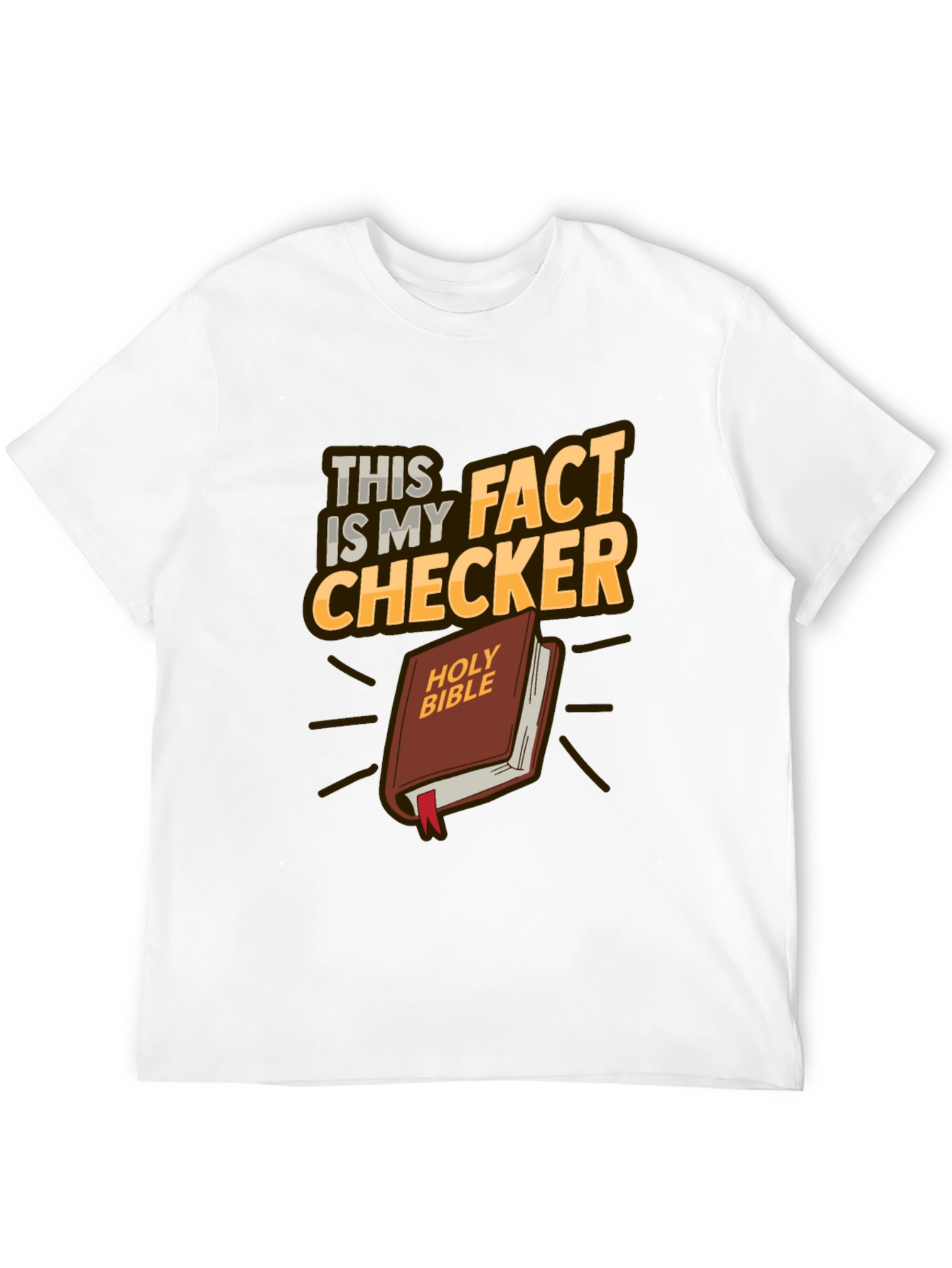 Fact Checker Holy Bible Graphic T-Shirt