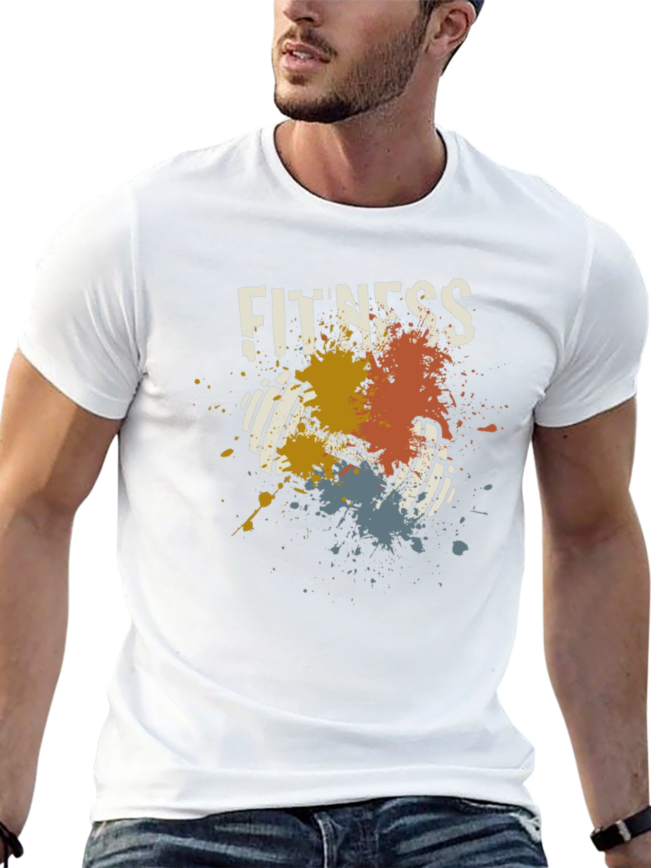 Fitness Dumbbell Graphic T-Shirt