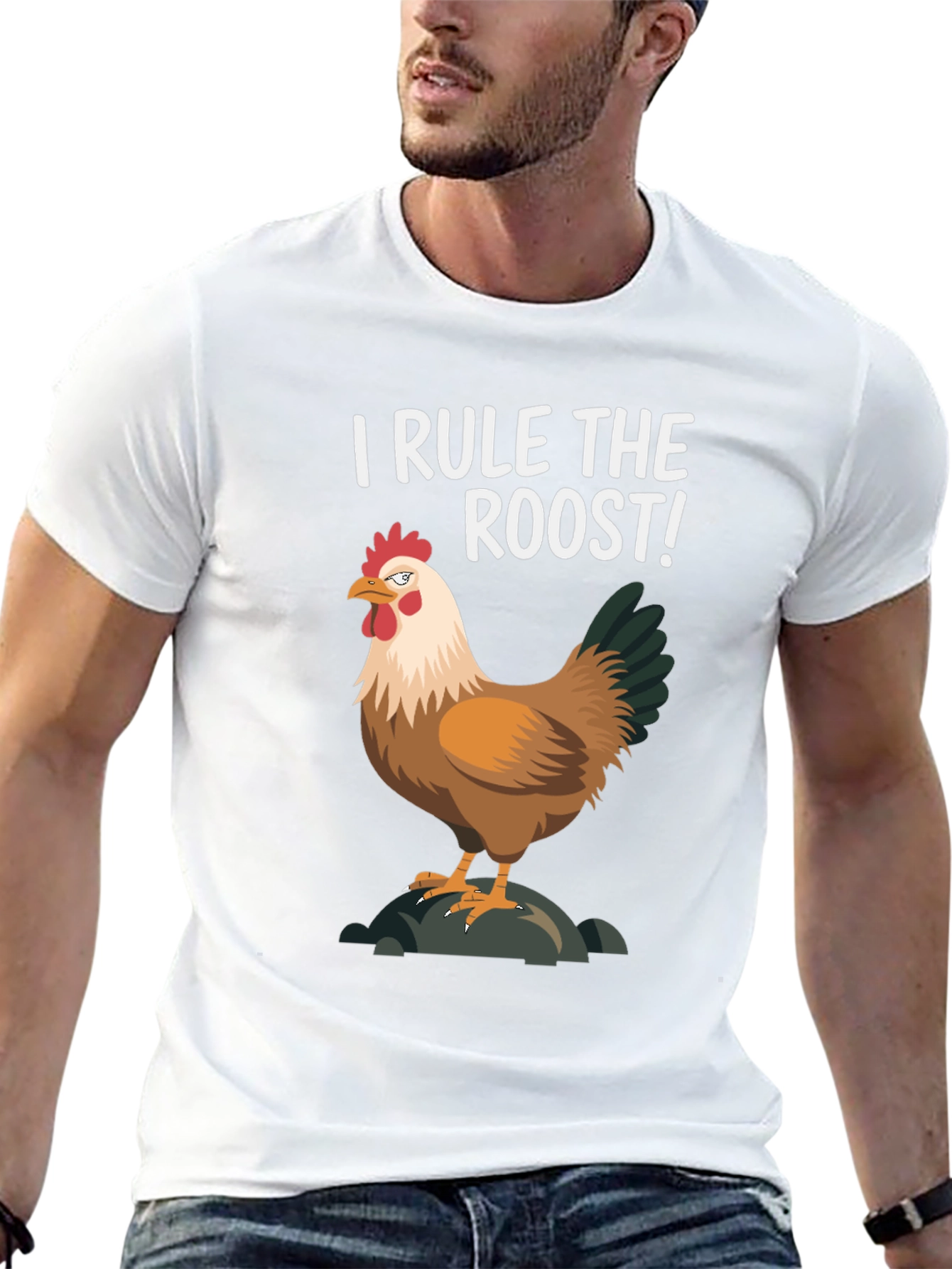 I Rule The Roost Chicken Graphic Tee