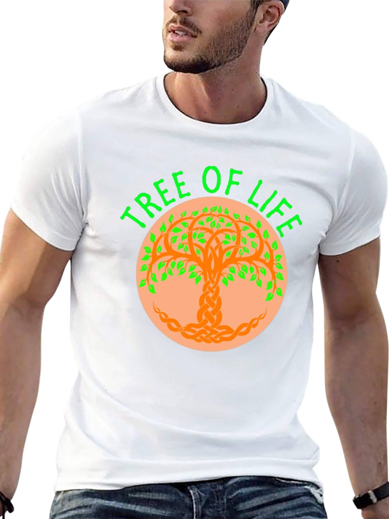 Tree of Life Graphic Tee - Celtic Knot Design