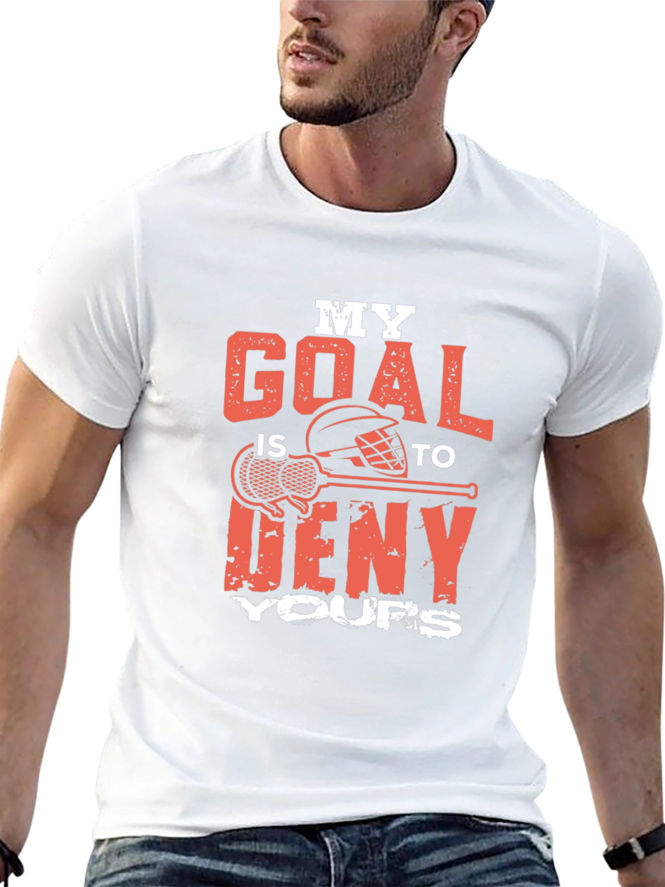Lacrosse Goalie T-Shirt - Deny Your Goals!