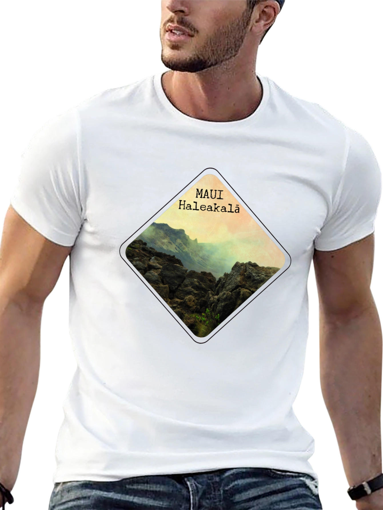 Maui Haleakala Diamond Graphic T-Shirt