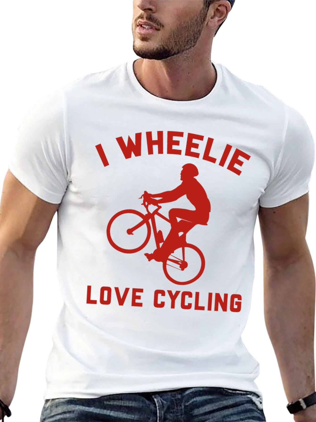 I Wheelie Love Cycling Graphic Tee - Black