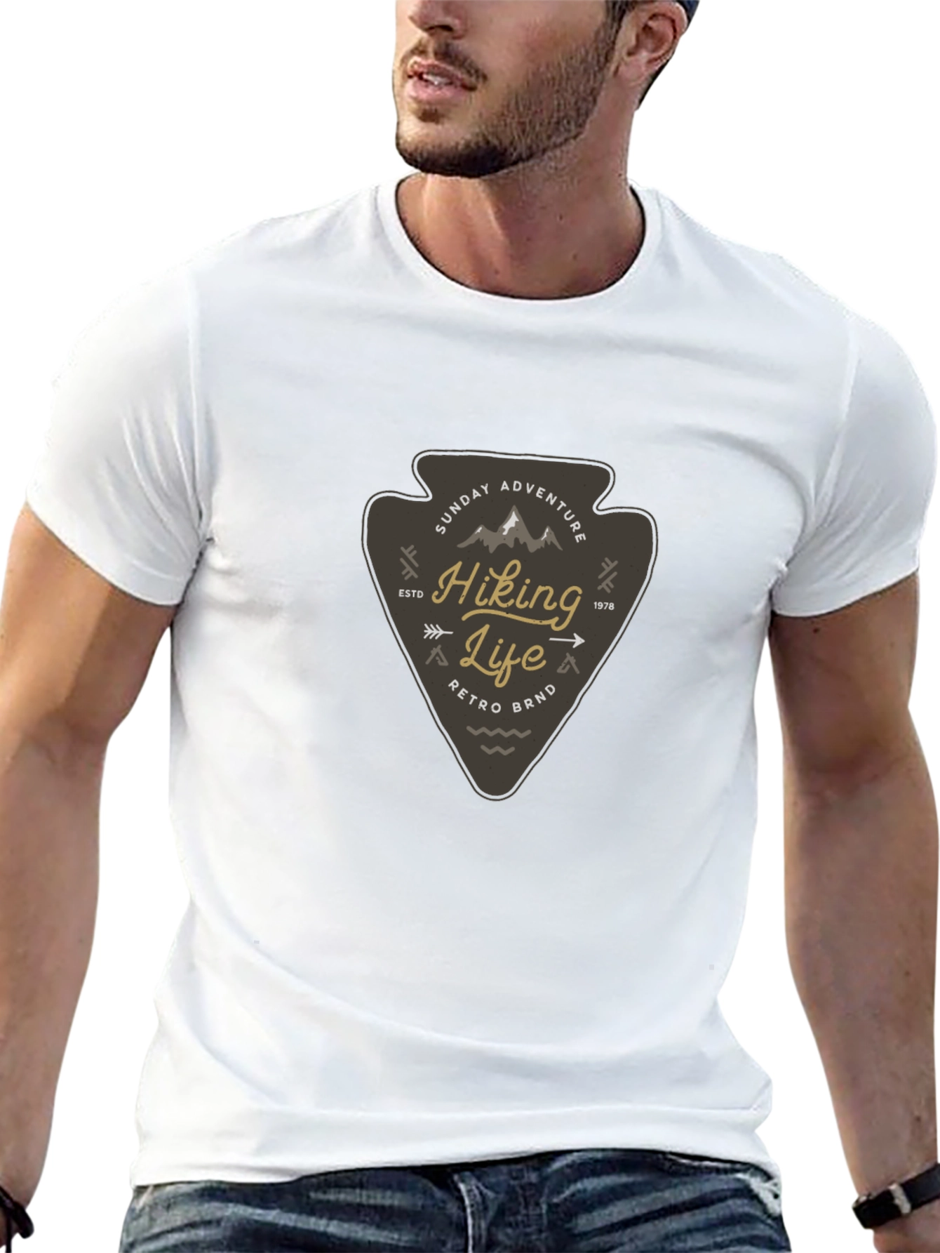Hiking Life Graphic Tee - Retro Adventure Shirt