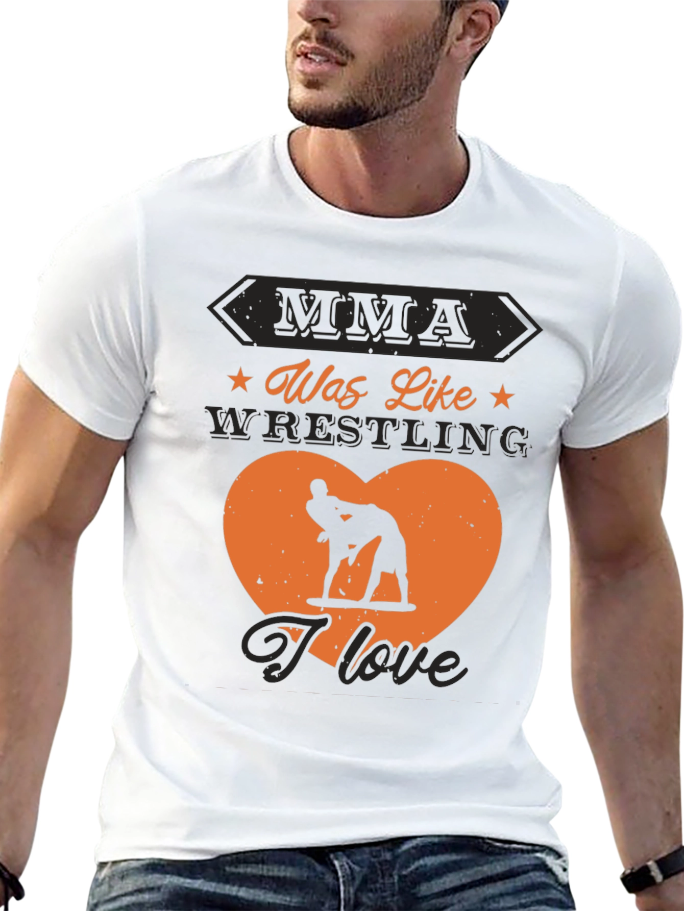 MMA Wrestling Graphic Tee - I Love Wrestling