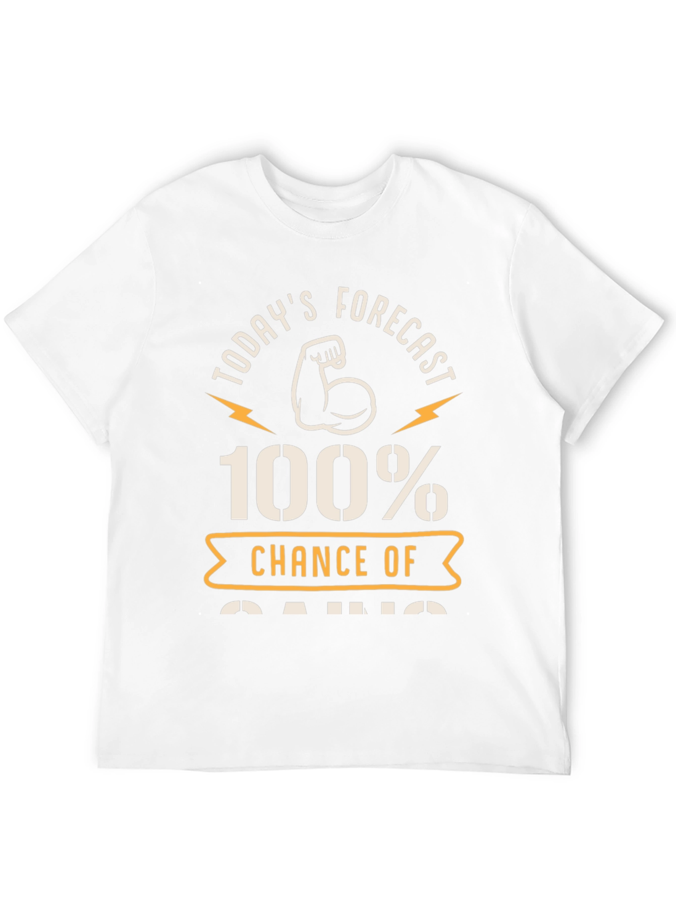 100% Chance of Gains Fitness T-Shirt