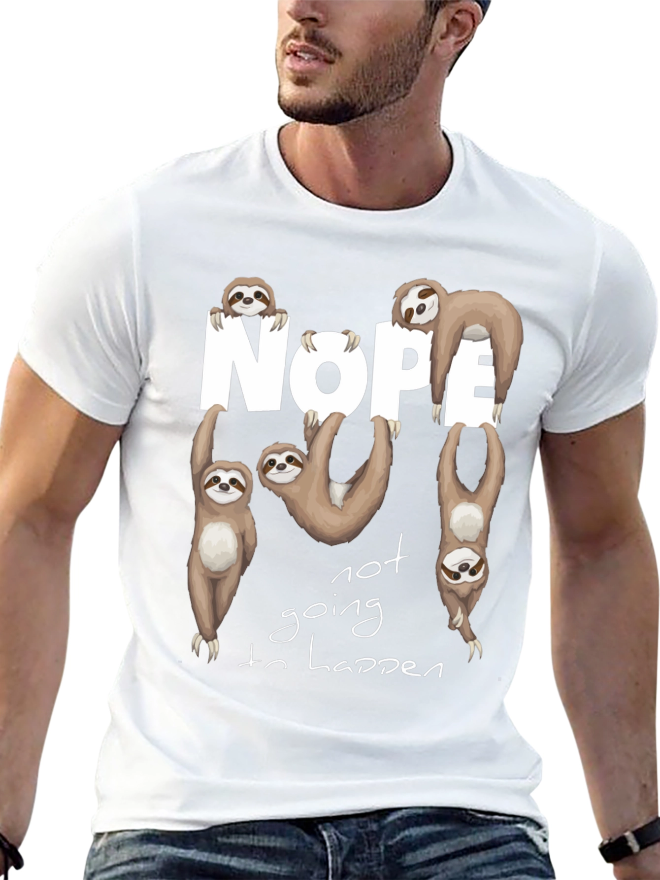 Nope Sloth Graphic Tee