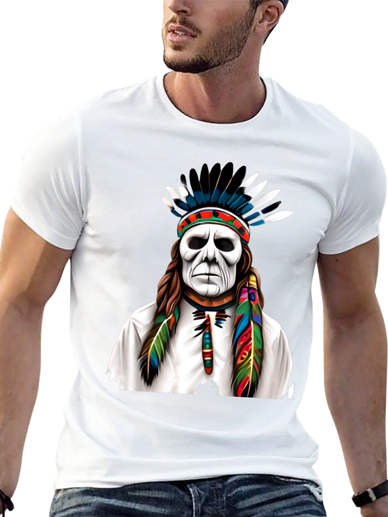 Native American Headdress Graphic Tee