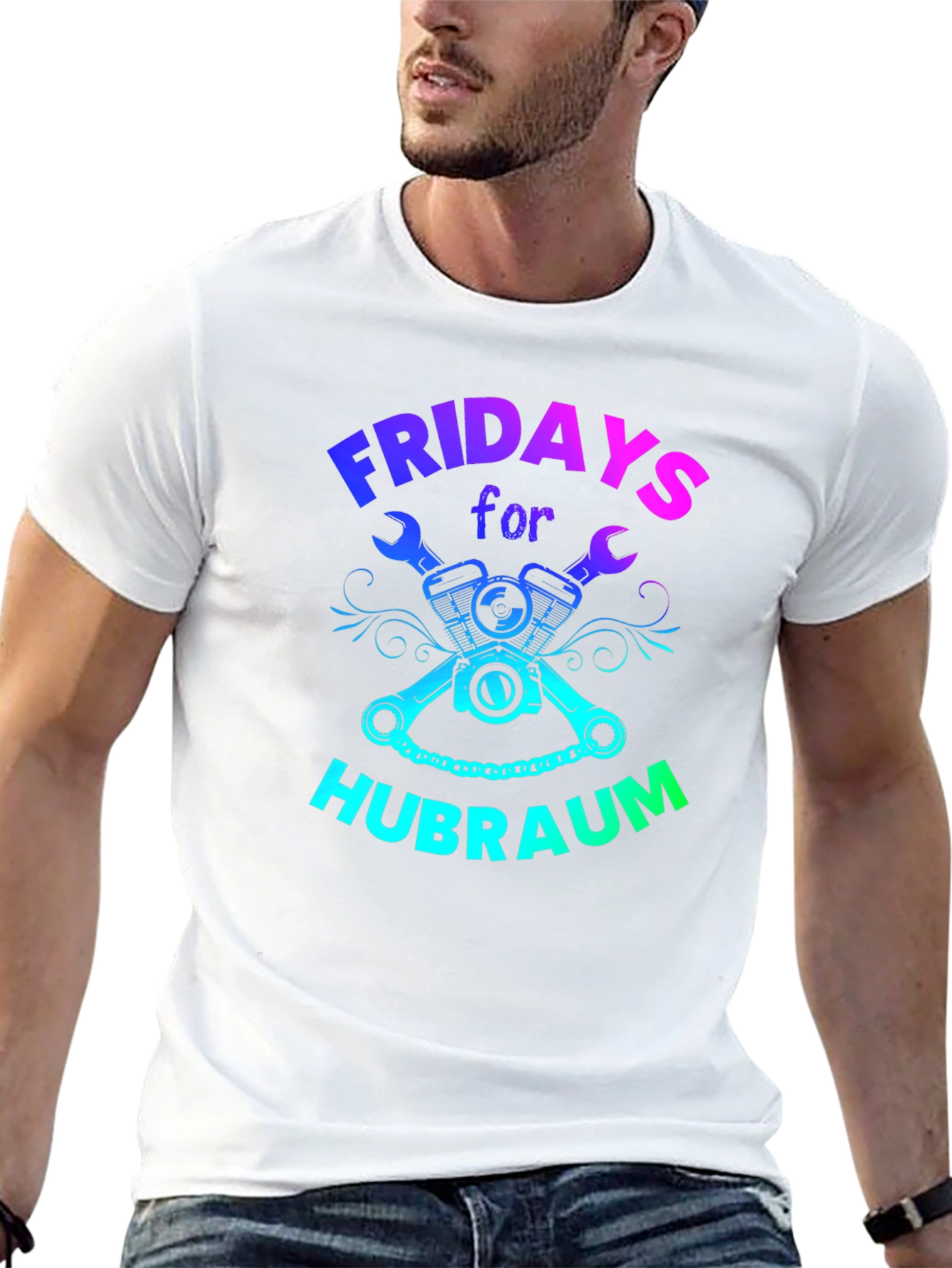 Fridays for Hubraum T-Shirt Mechanic Funny Car Shirt