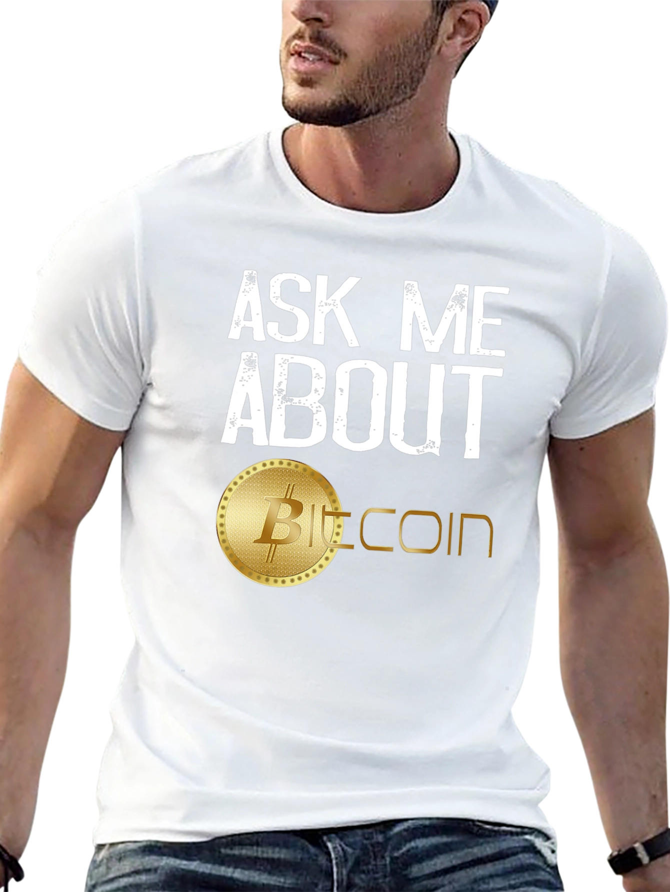 Ask Me About Bitcoin T-Shirt - Crypto Currency Tee