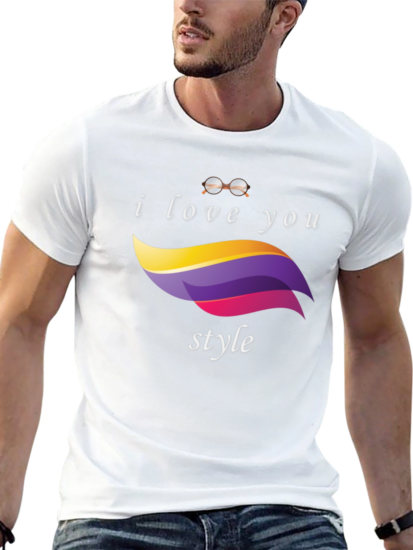 I Love You Style Black T-Shirt