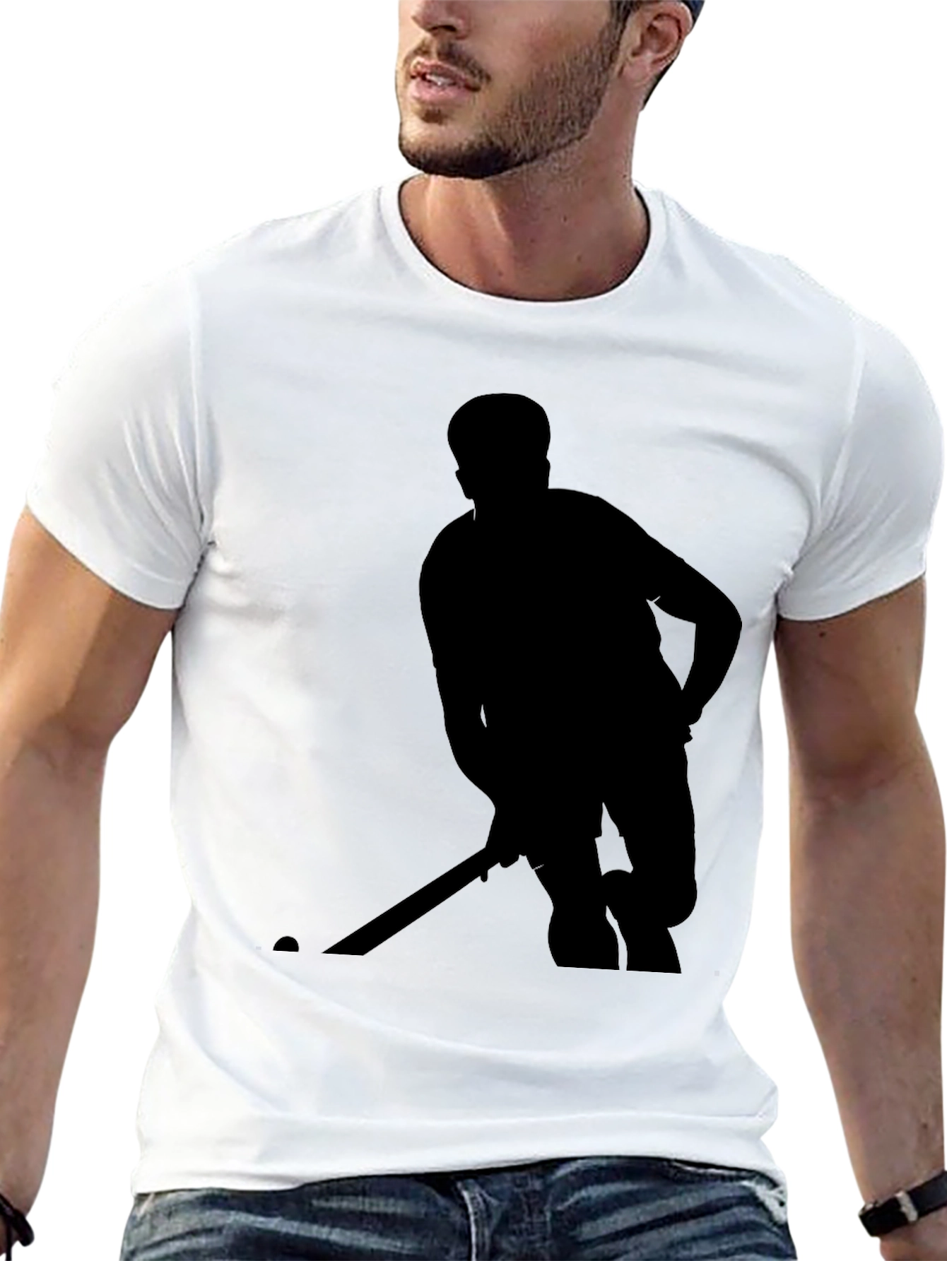 Hockey Player Silhouette T-Shirt