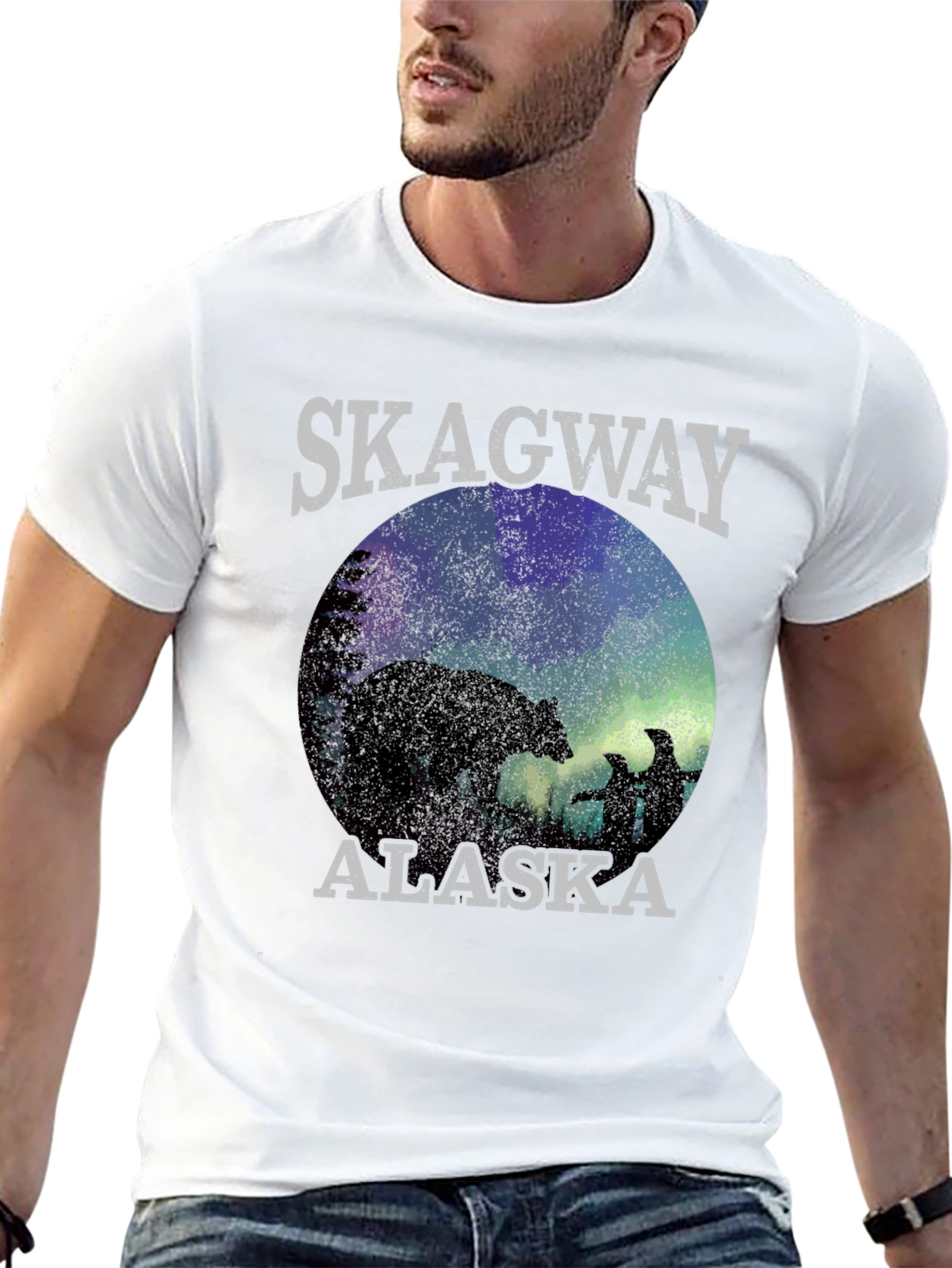 Skagway Alaska T-Shirt Bear Silhouette