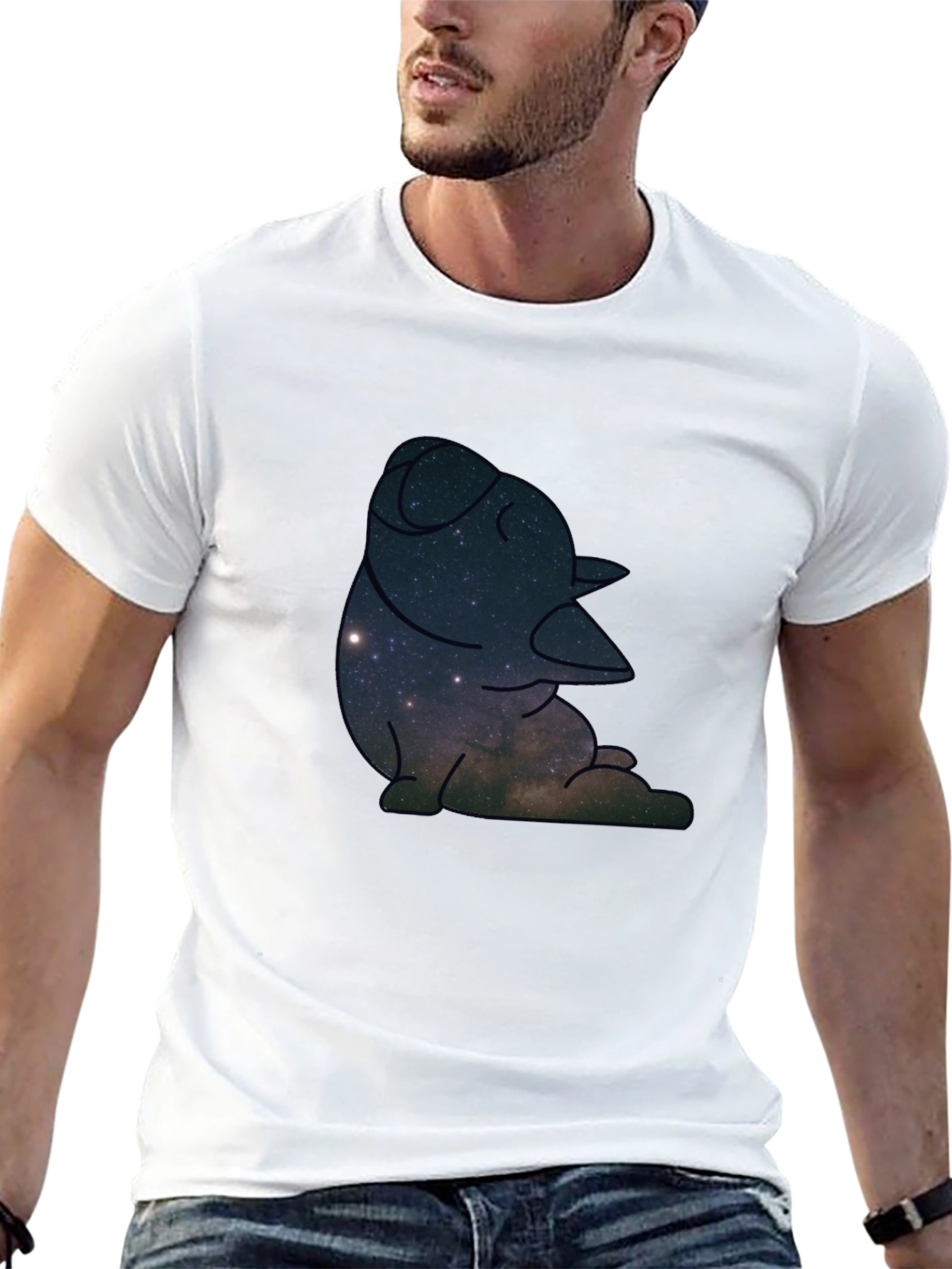 Cosmic Dog Graphic T-Shirt - Relaxed Fit