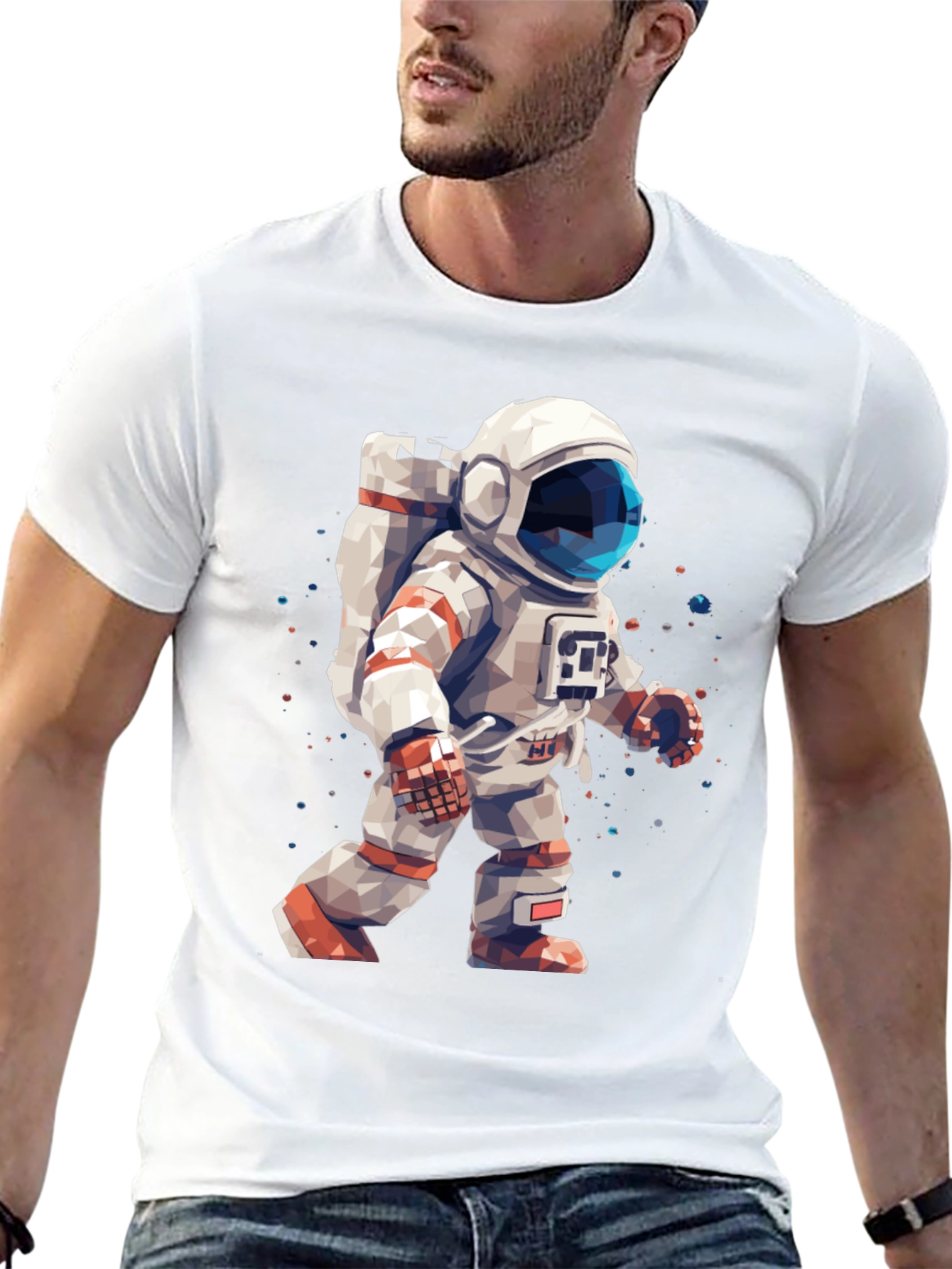 Astronaut Graphic Black T-Shirt