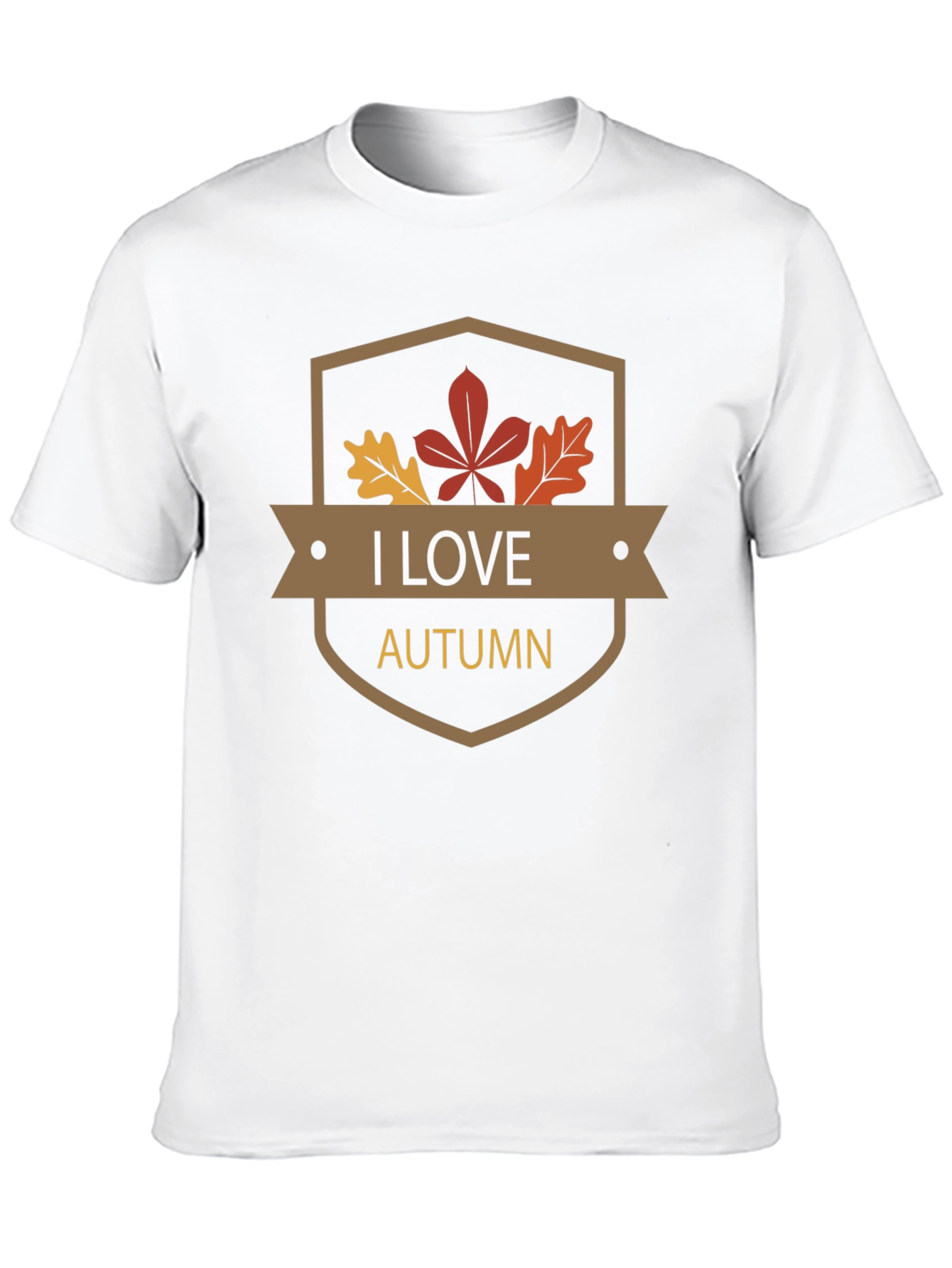 I Love Autumn Black T-Shirt