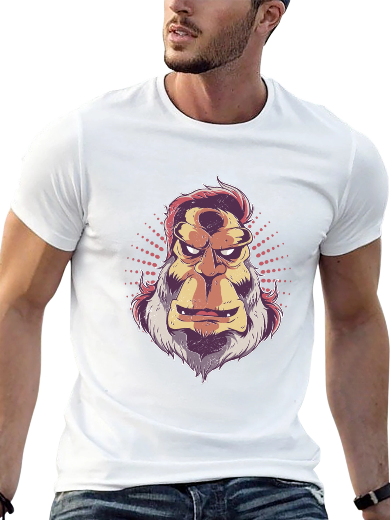 Retro Bigfoot Graphic Tee - Mens Black T-Shirt