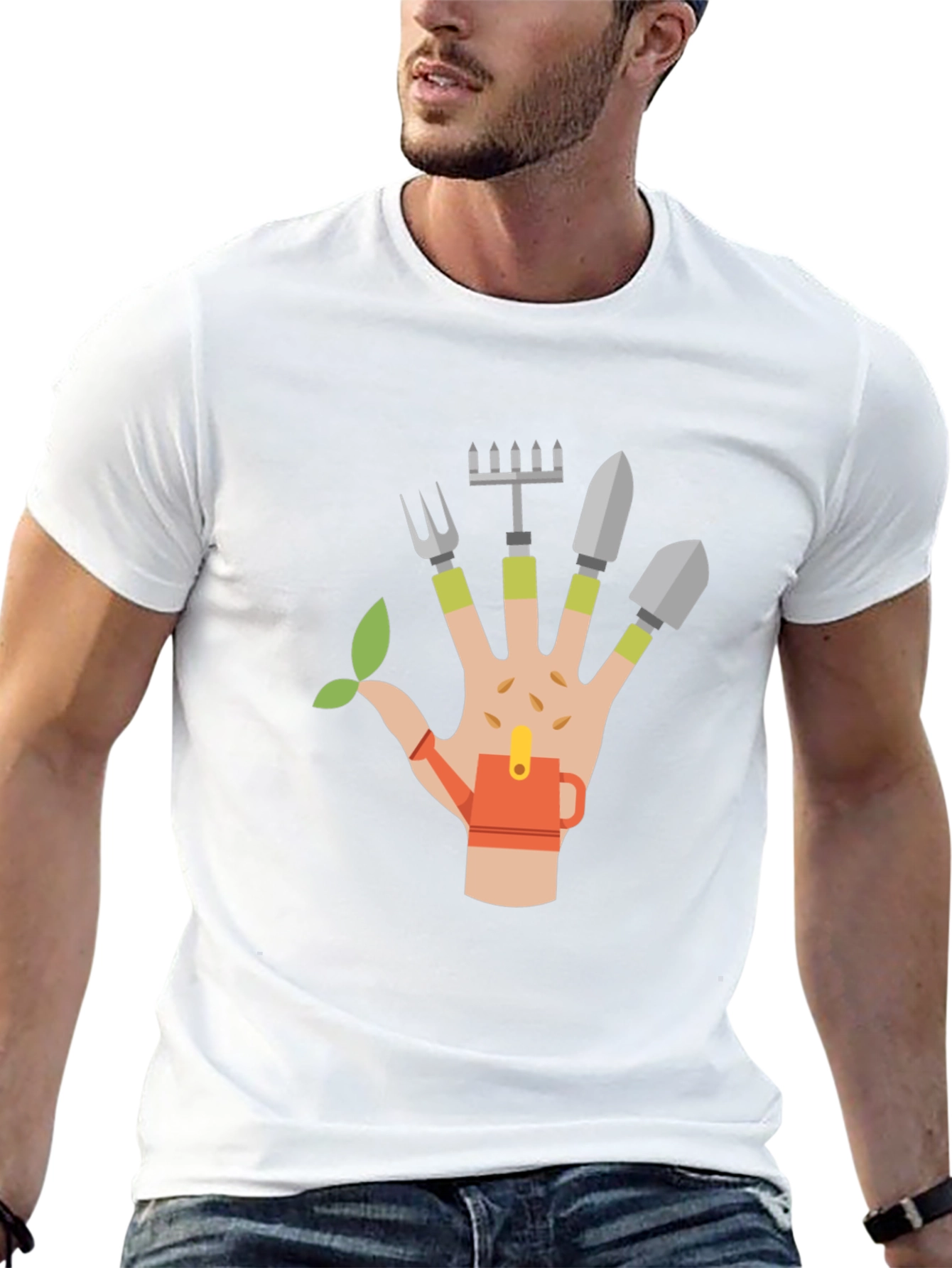 Gardening Hand Graphic T-Shirt