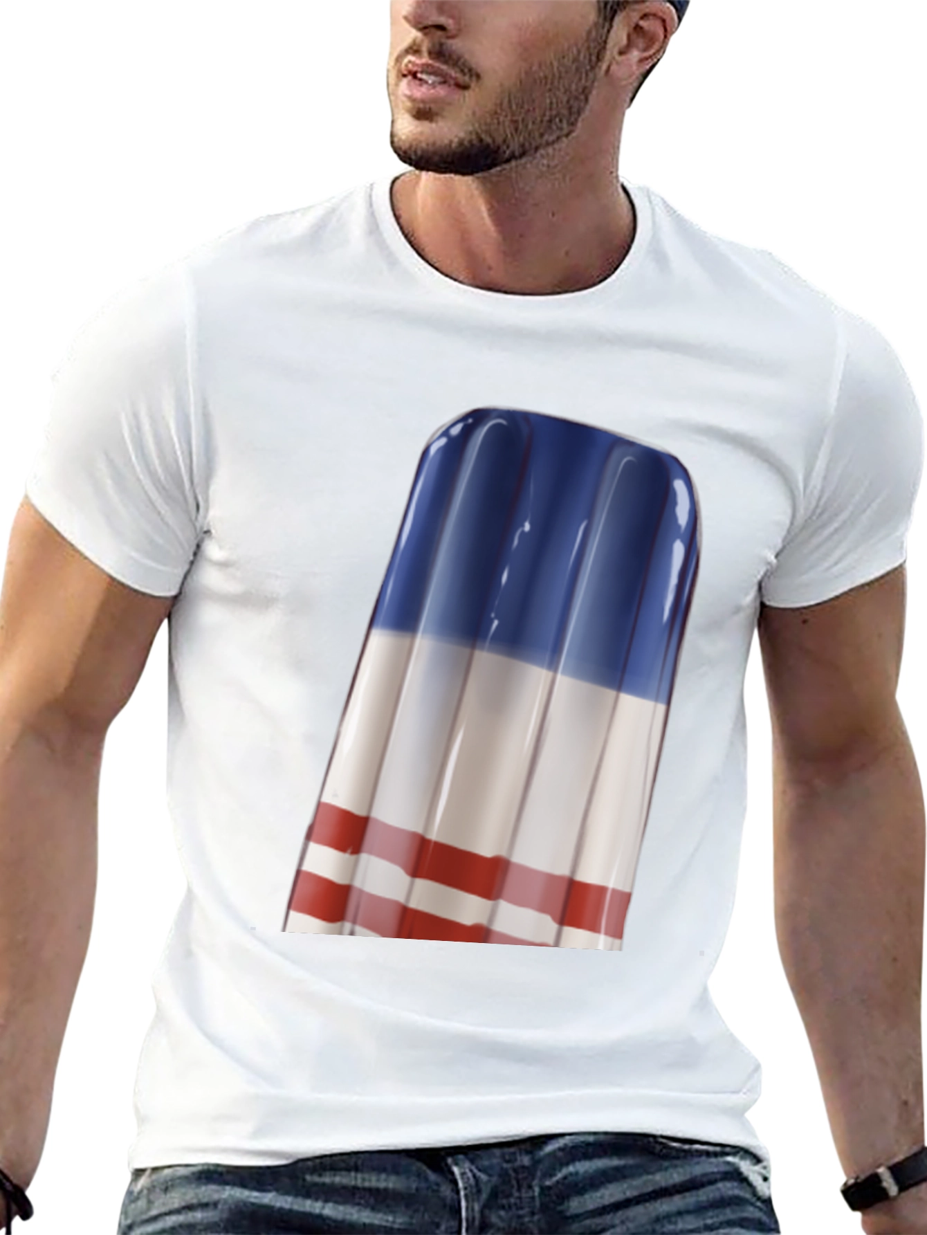 Patriotic Popsicle Graphic Tee - Summer Style