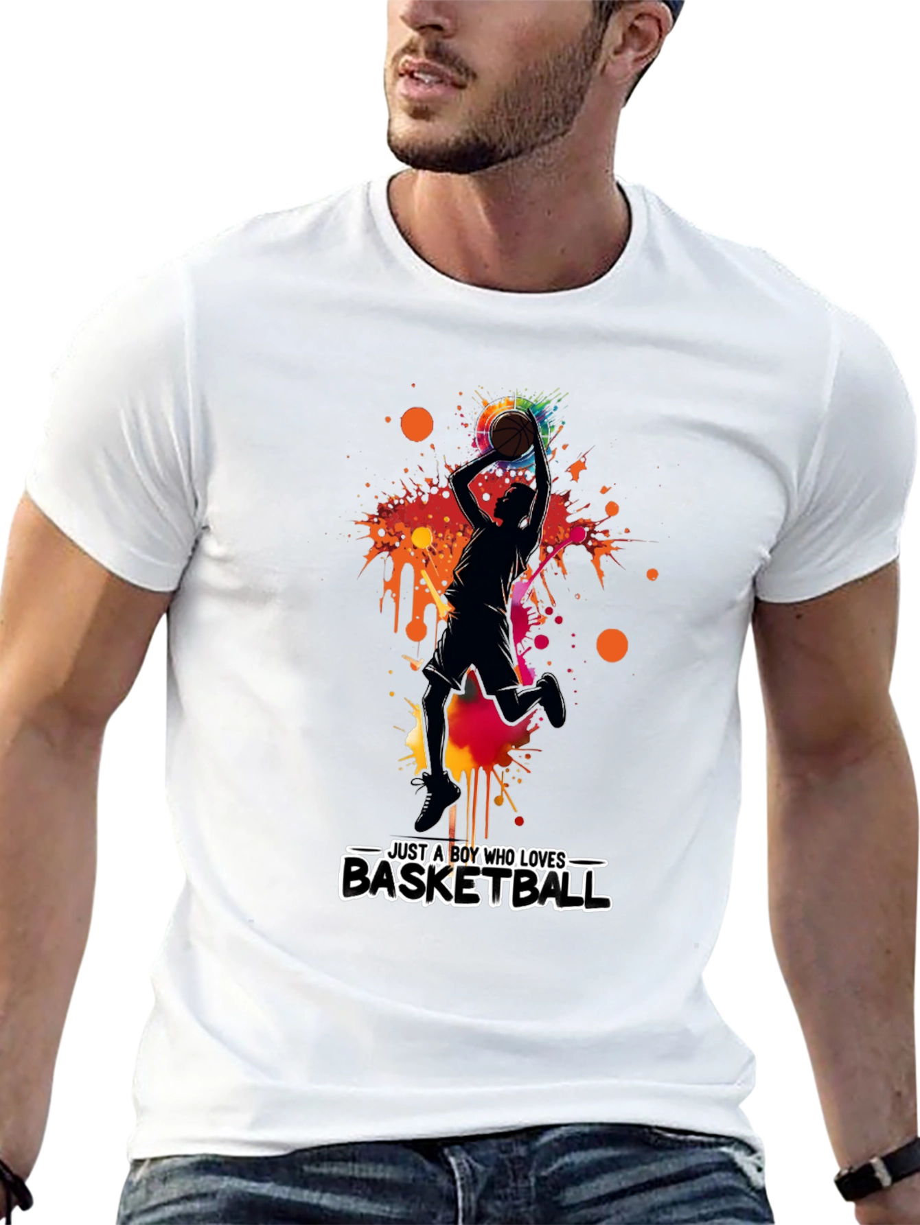 Basketball Lover Graphic Tee - Mens Black T-Shirt