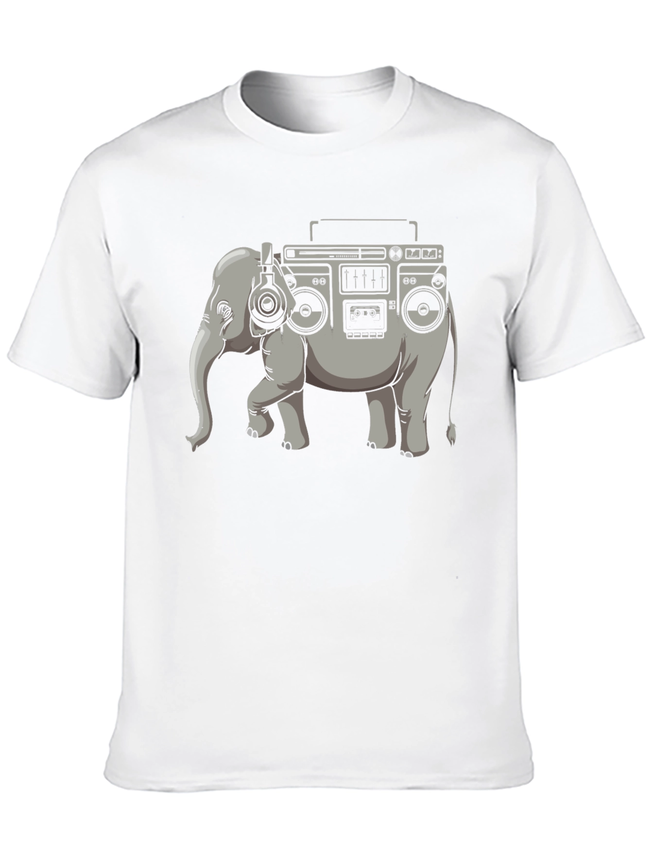 Elephant Boombox Graphic T-Shirt