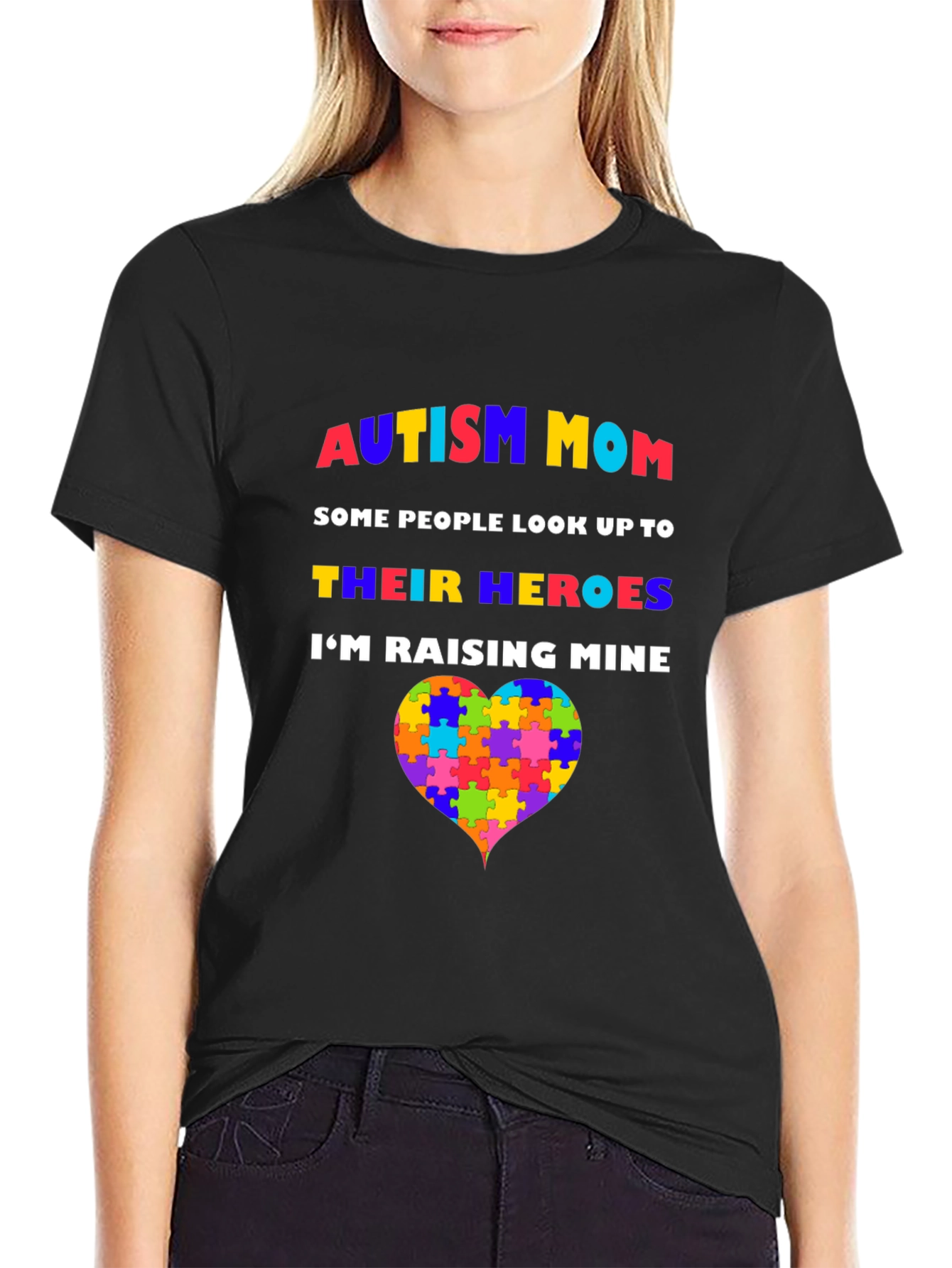 Autism Mom T-Shirt - Raising Heroes
