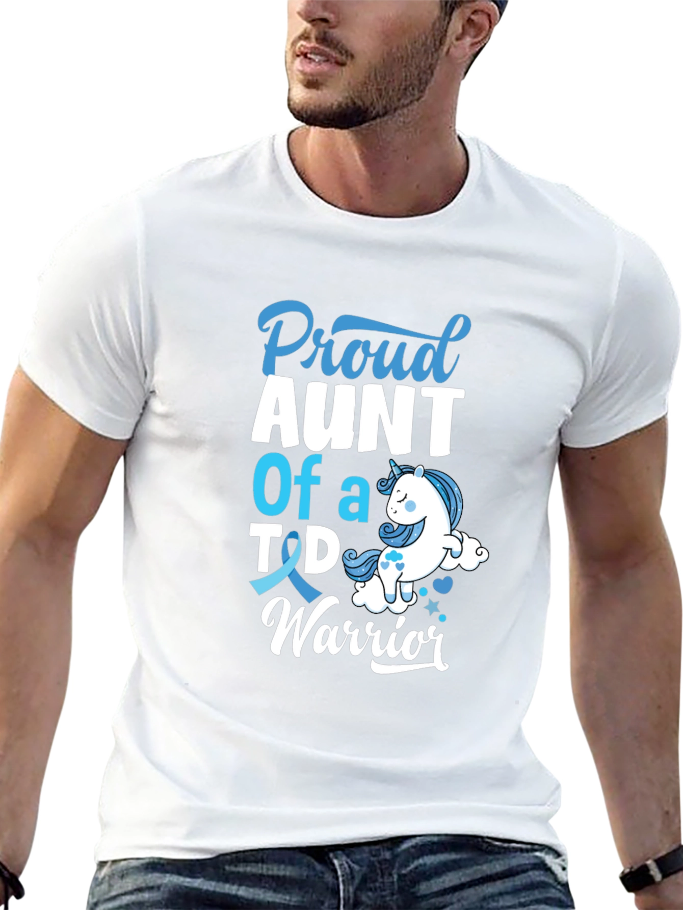 Proud Aunt of a T1D Warrior Graphic Tee