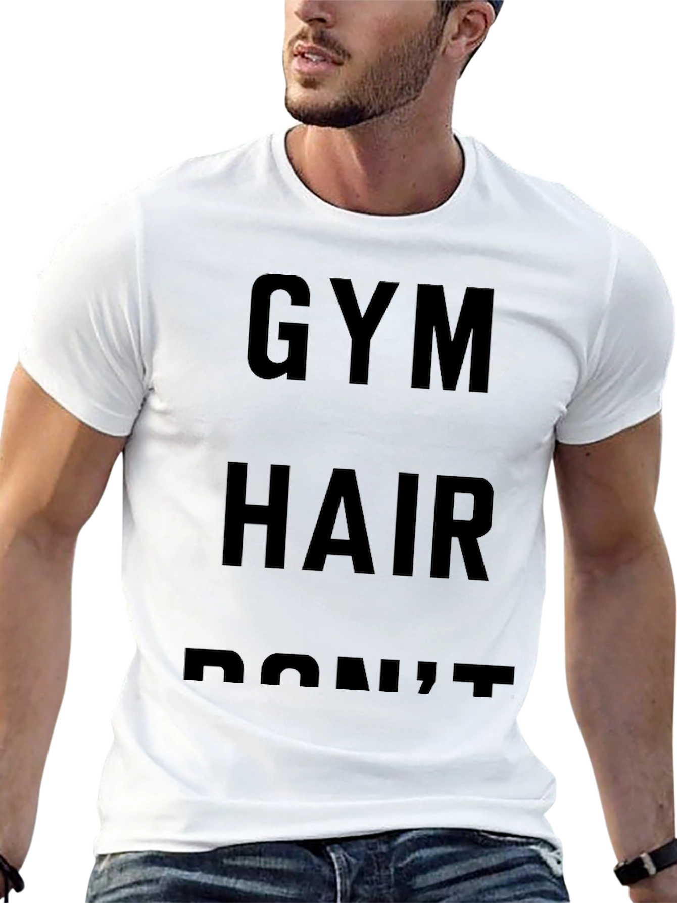 Gym Hair Dont Care Black T-Shirt