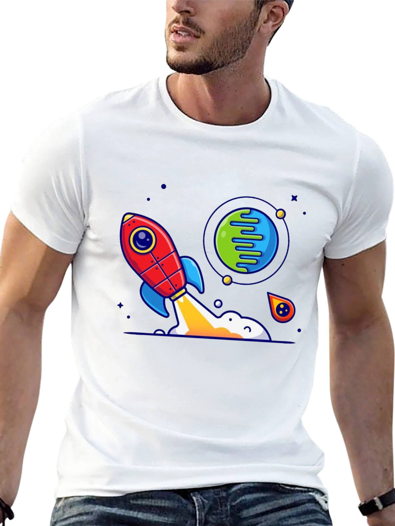 Rocket Launch Graphic T-Shirt