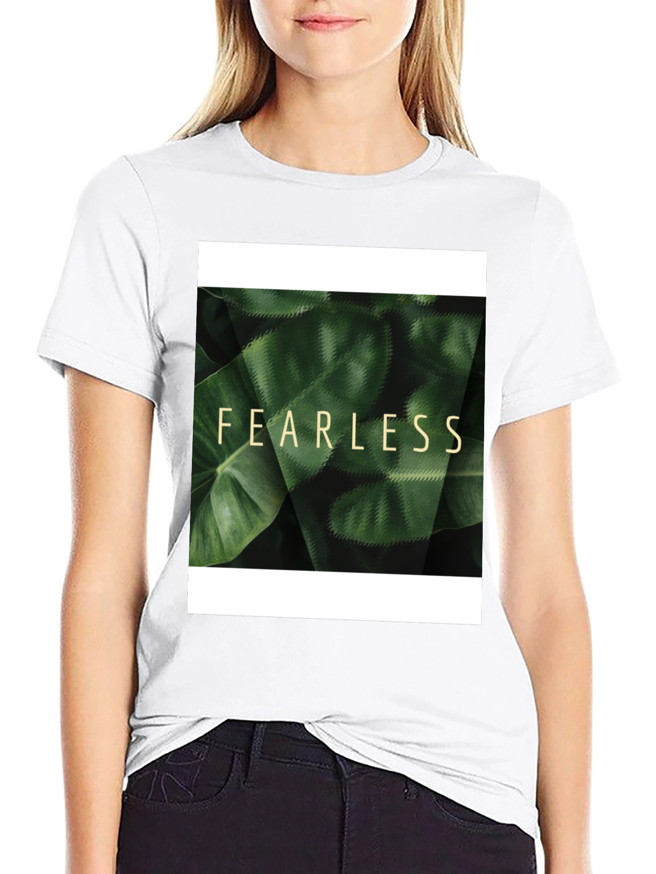 Fearless Nature Graphic Black T-Shirt