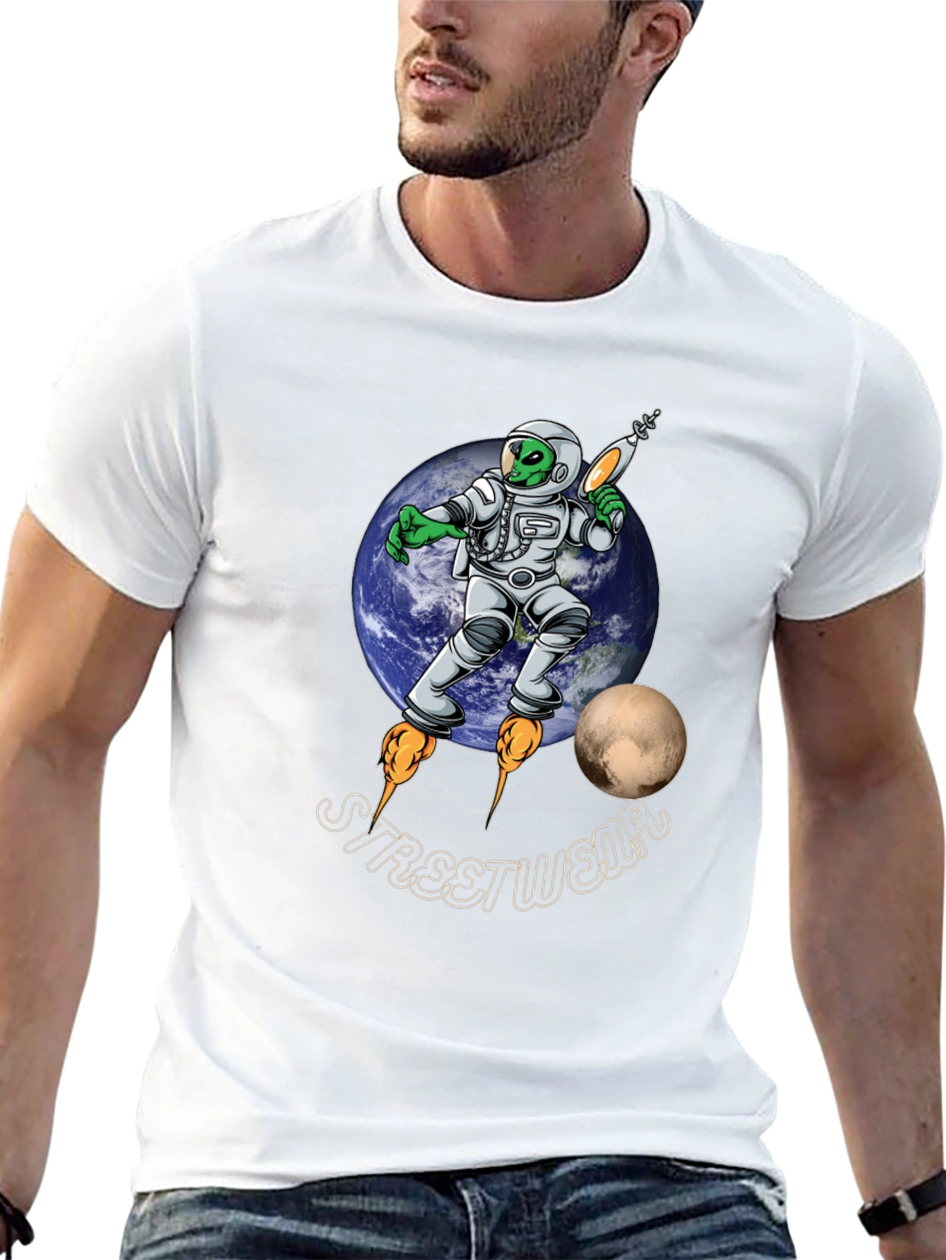 Alien Astronaut Streetwear T-Shirt