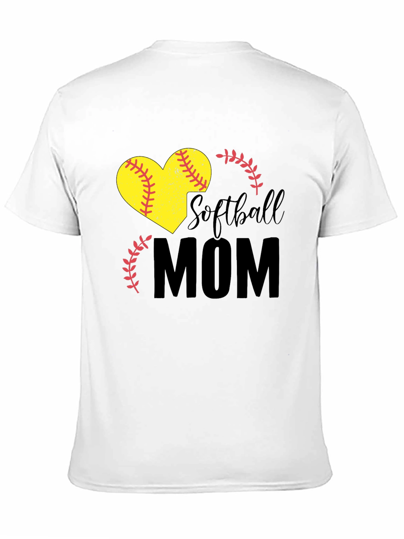 Softball Mom Heart Graphic Tee