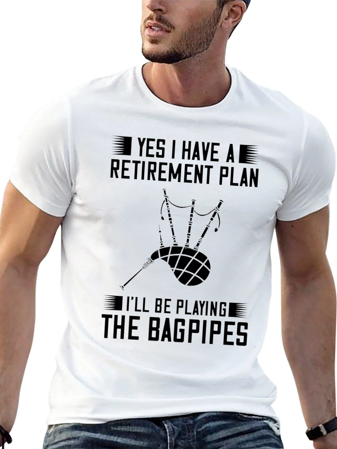 Bagpipe Retirement Plan T-Shirt