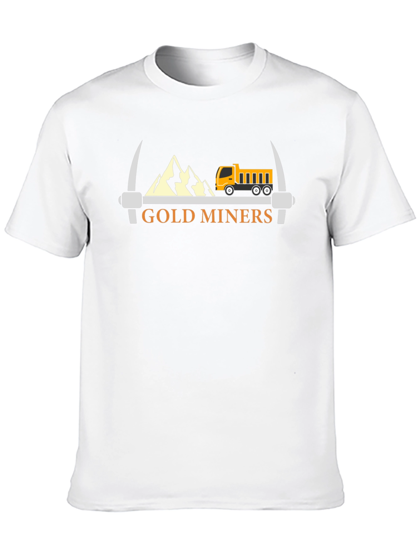 Gold Miners Graphic Tee - Black Cotton T-Shirt