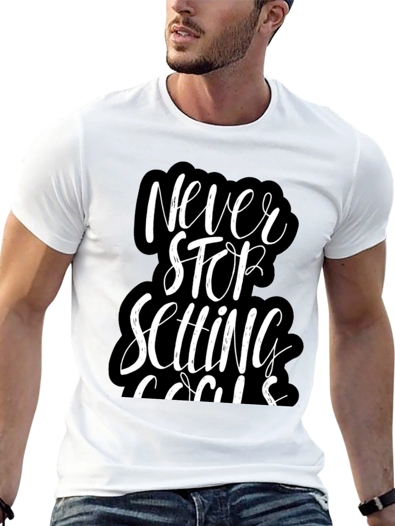 Never Stop Setting Goals T-Shirt