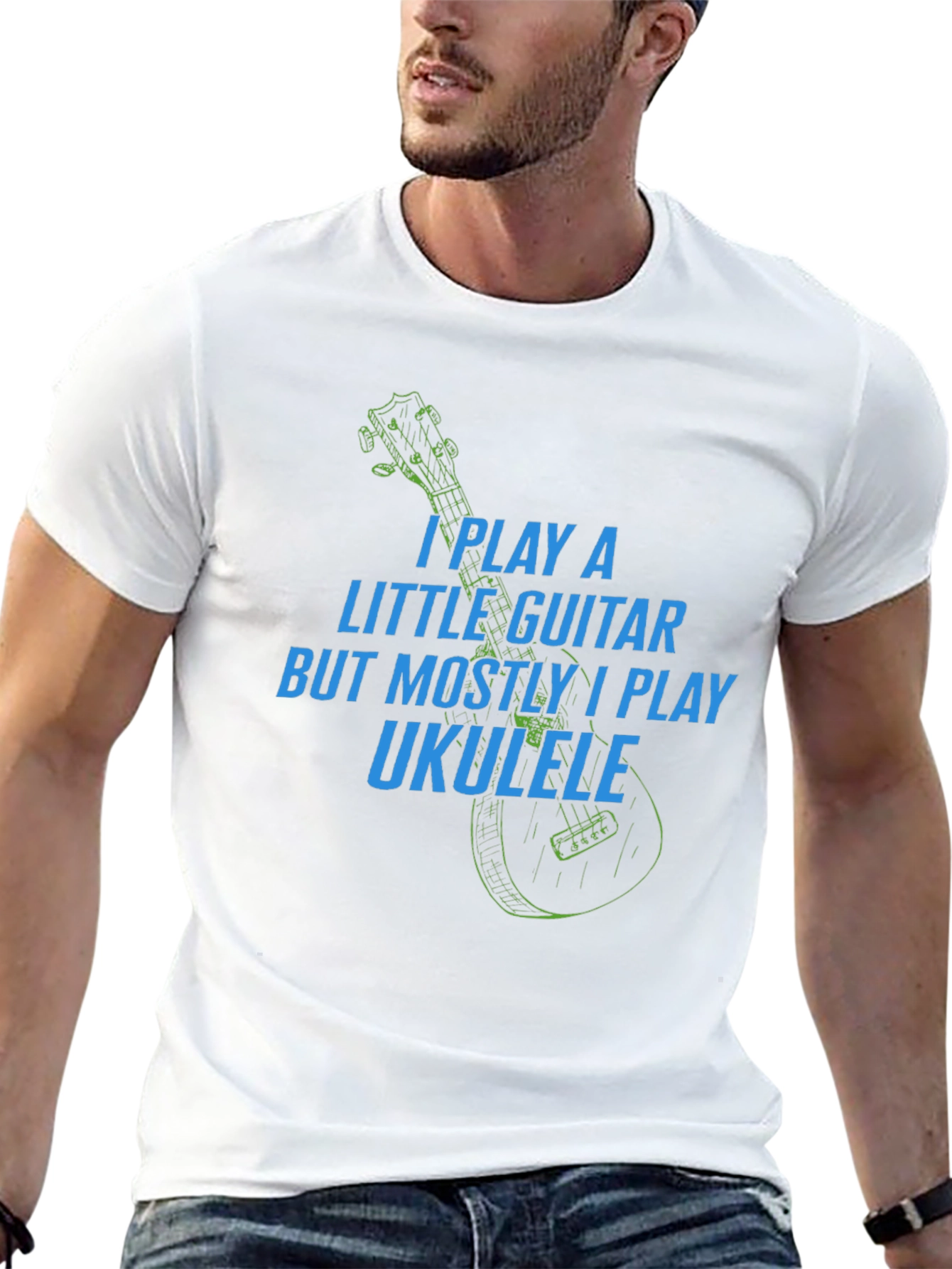 Ukulele Lover T-Shirt - Play Guitar Play Ukulele