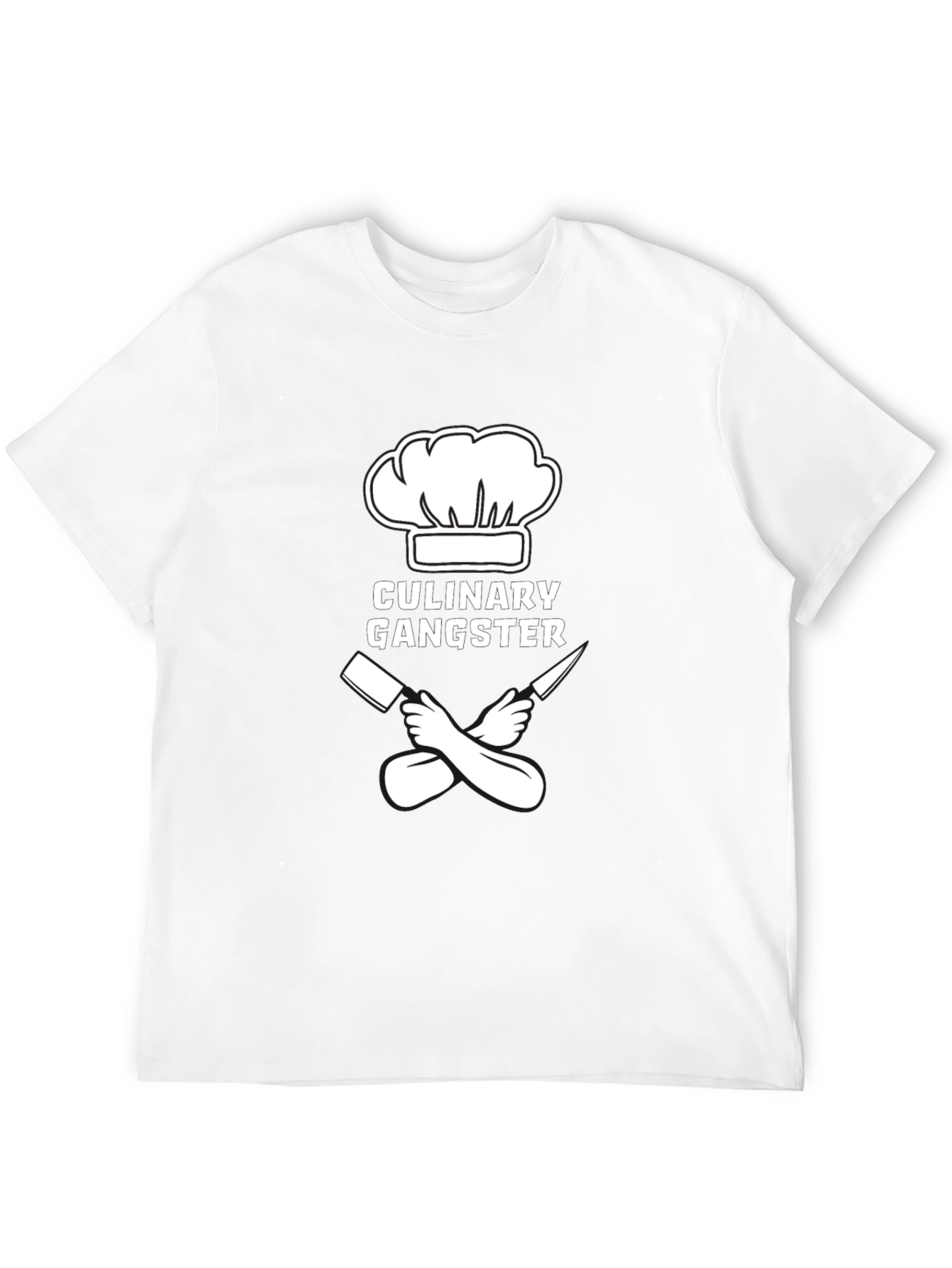Culinary Gangster T-Shirt - Chef Hat & Crossed Knives
