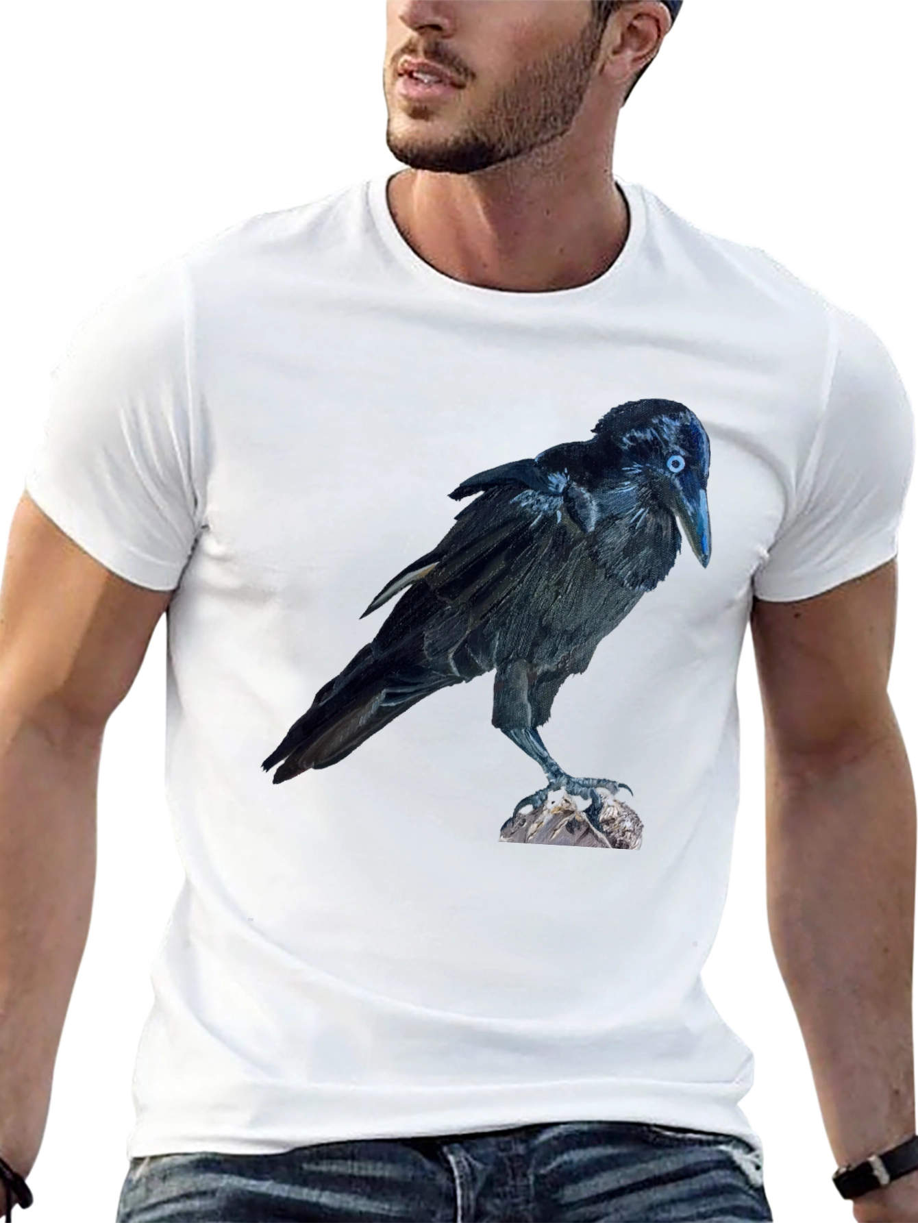 Raven Graphic Tee - Mens Black T-Shirt