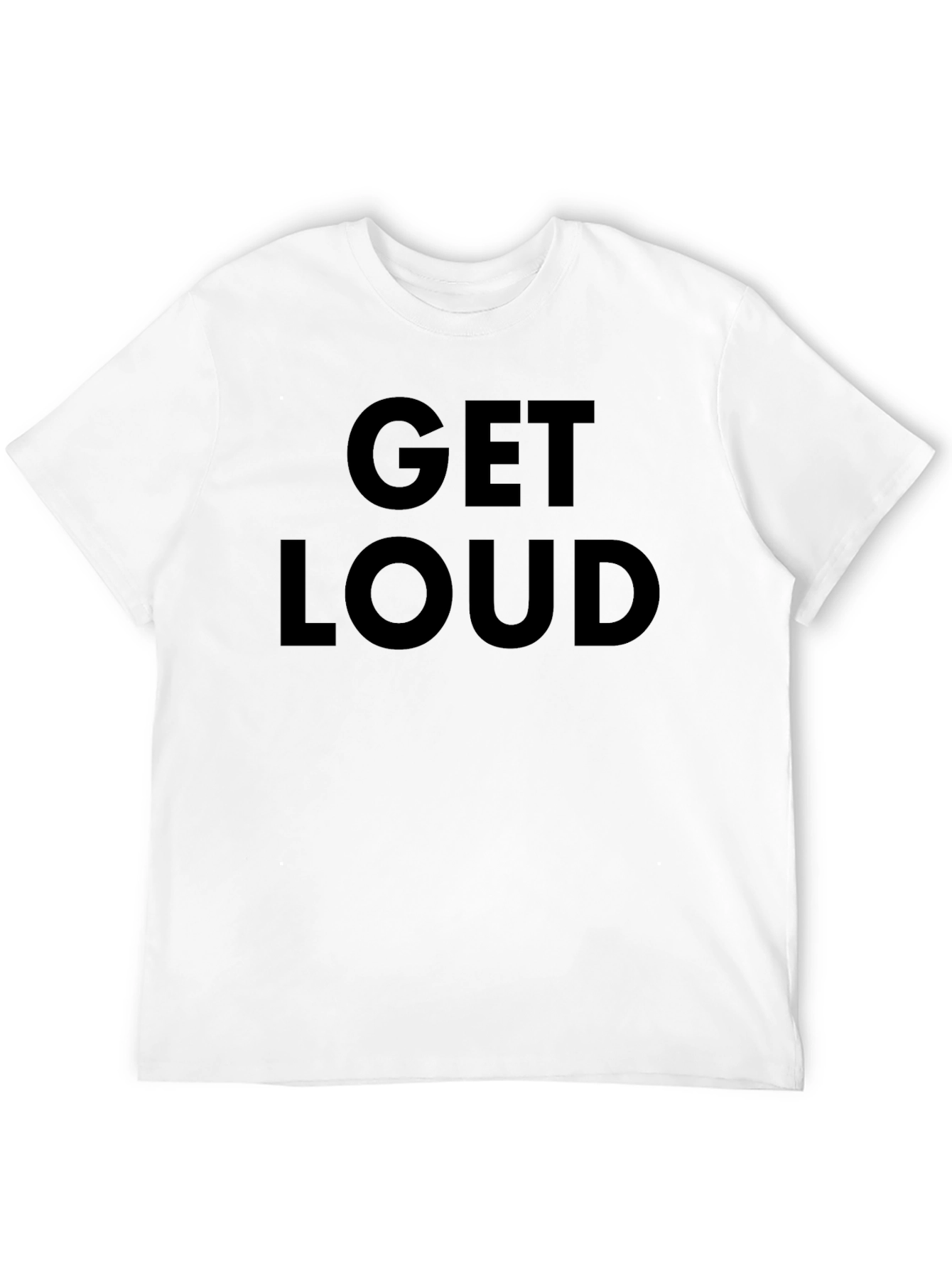 Get Loud Graphic Tee - Black Cotton T-Shirt